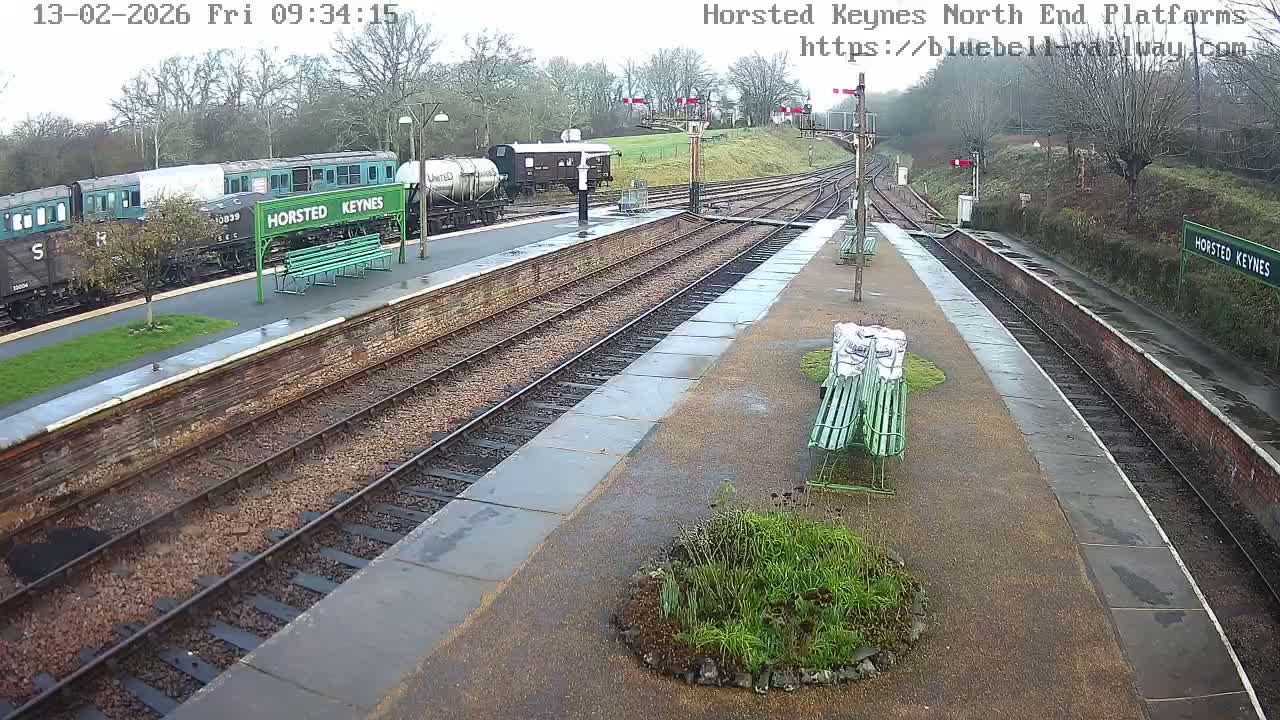 Horsted Keynes Station , Bluebell Railway (Platforms North) Live Cam - Mid Sussex, West Sussex, South East, England, United Kingdom