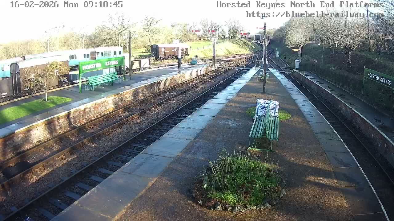 Horsted Keynes Station , Bluebell Railway (Platforms North) Live Cam - Mid Sussex, West Sussex, South East, England, United Kingdom