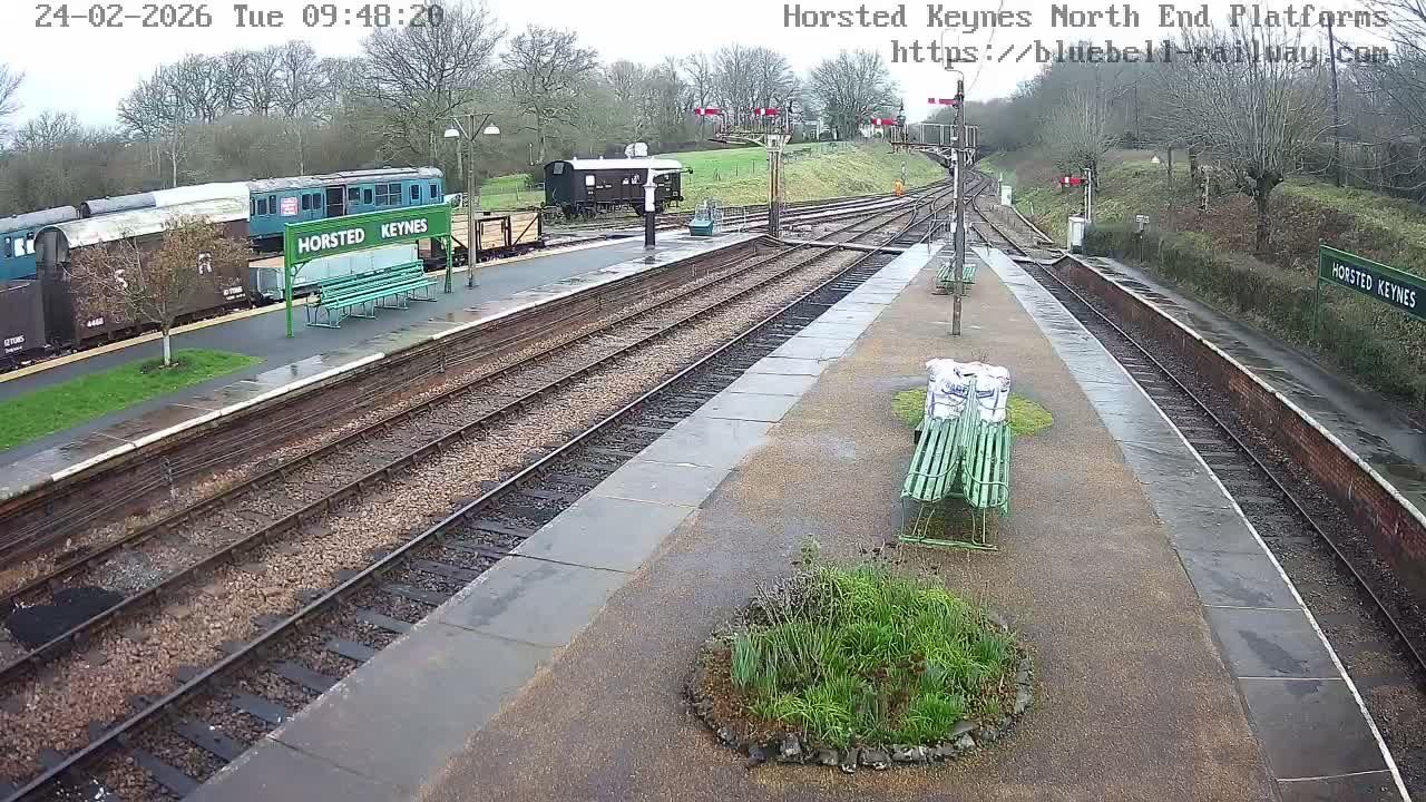 Horsted Keynes Station , Bluebell Railway (Platforms North) Live Cam - Mid Sussex, West Sussex, South East, England, United Kingdom