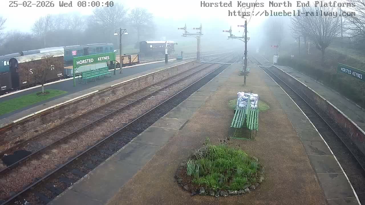 Horsted Keynes Station , Bluebell Railway (Platforms North) Live Cam - Mid Sussex, West Sussex, South East, England, United Kingdom