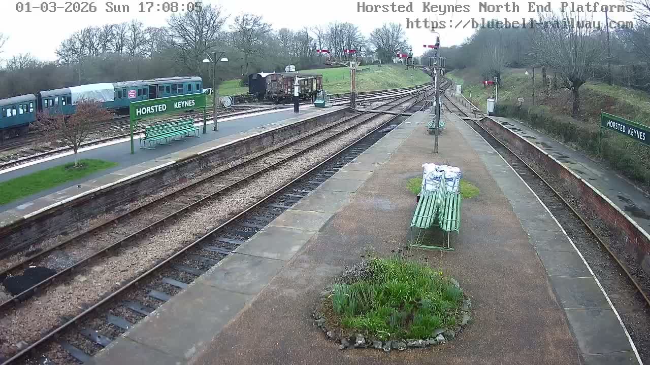 Horsted Keynes Station , Bluebell Railway (Platforms North) Live Cam - Mid Sussex, West Sussex, South East, England, United Kingdom