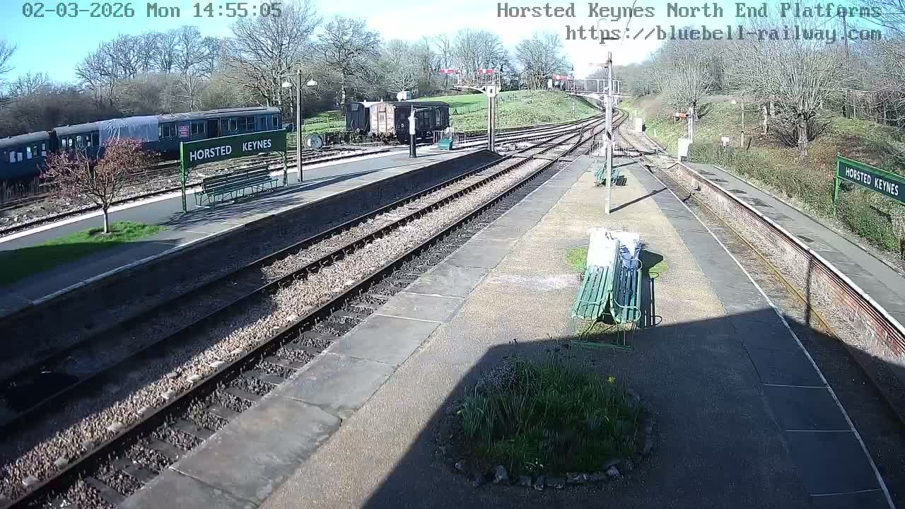 Horsted Keynes Station , Bluebell Railway (Platforms North) Live Cam - Mid Sussex, West Sussex, South East, England, United Kingdom