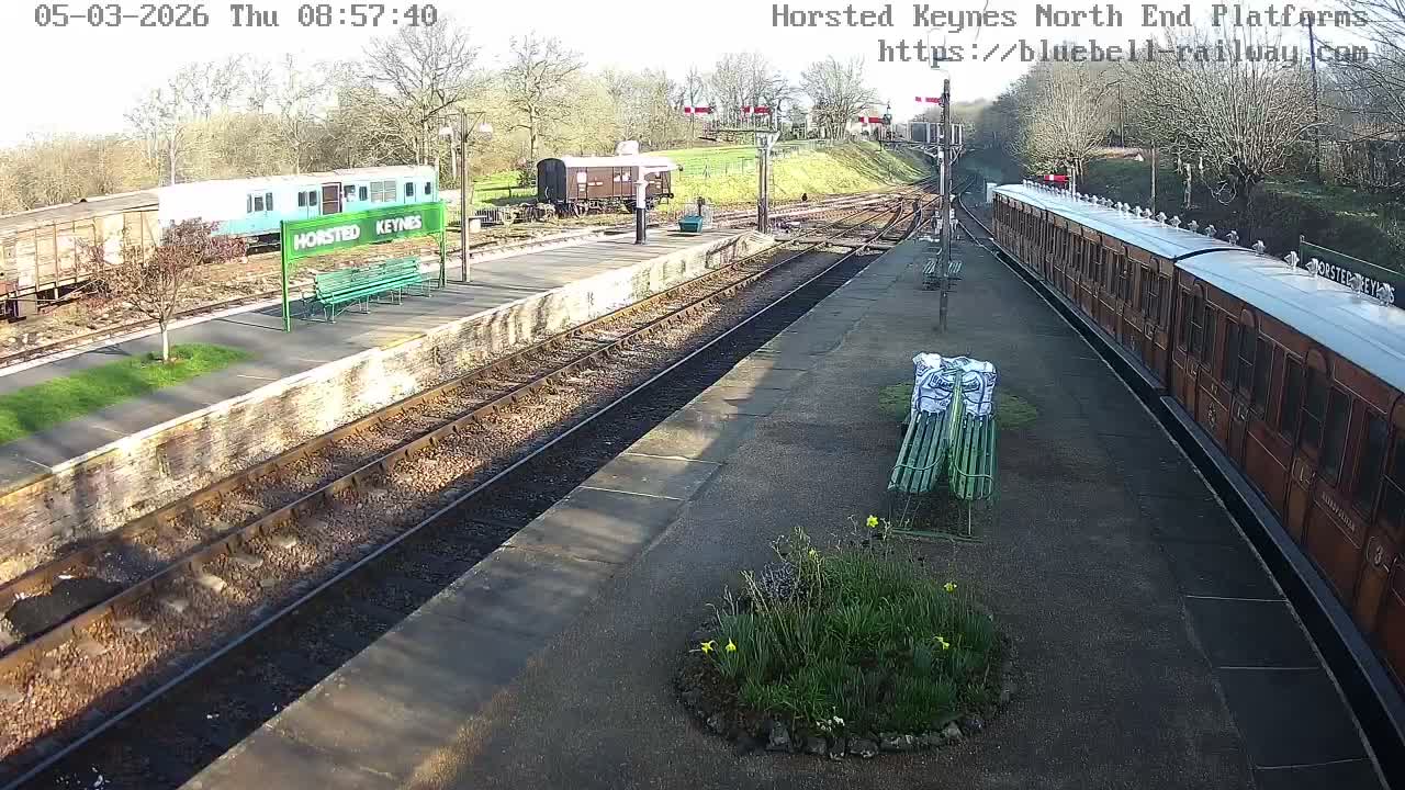 Horsted Keynes Station , Bluebell Railway (Platforms North) Live Cam - Mid Sussex, West Sussex, South East, England, United Kingdom
