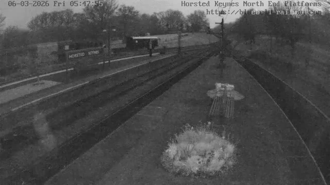 Horsted Keynes Station , Bluebell Railway (Platforms North) Live Cam - Mid Sussex, West Sussex, South East, England, United Kingdom