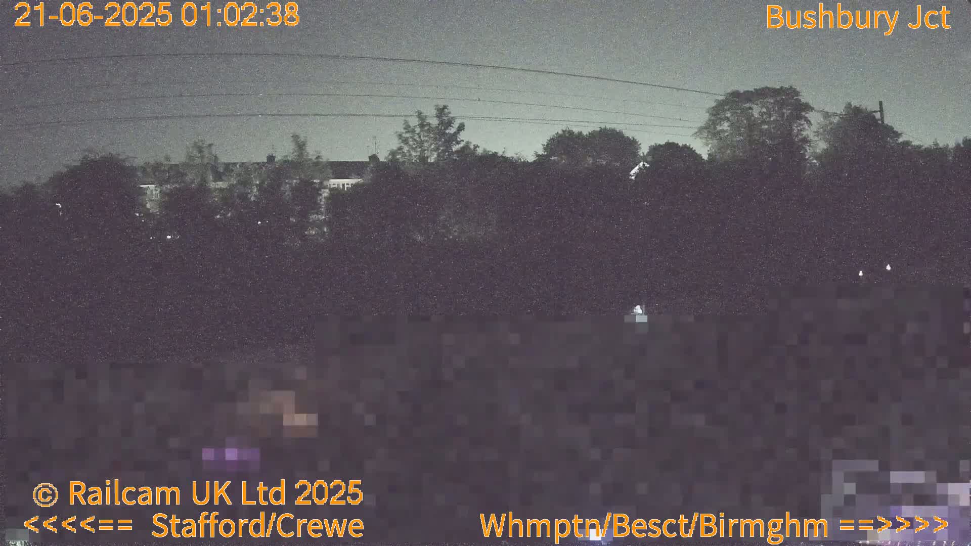Bushbury Railway Junction Live Cam -  Wolverhampton, West Midlands, England, united Kingdom