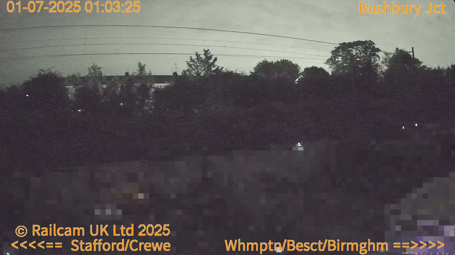 Bushbury Railway Junction Live Cam -  Wolverhampton, West Midlands, England, united Kingdom