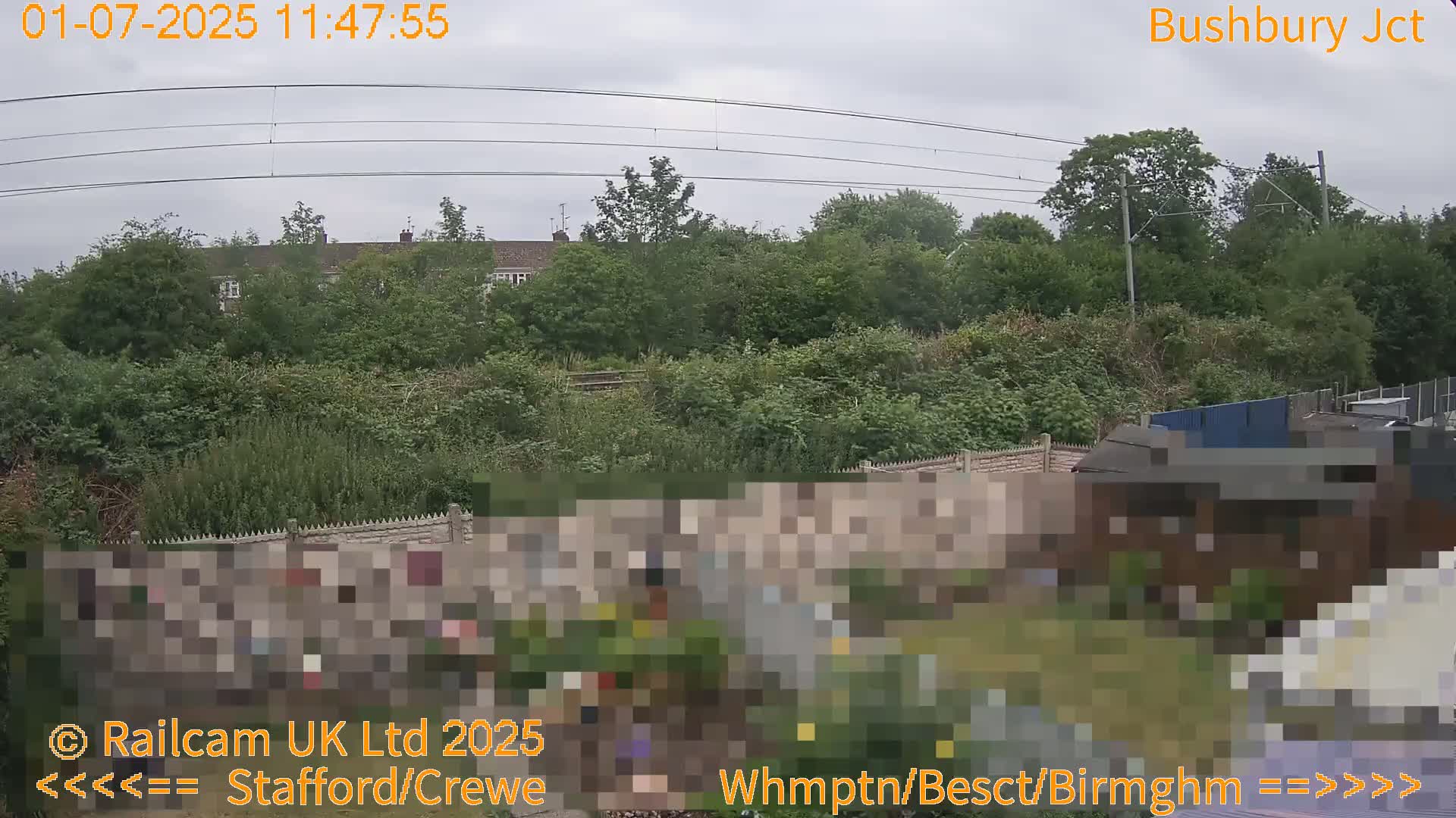 Bushbury Railway Junction Live Cam -  Wolverhampton, West Midlands, England, united Kingdom