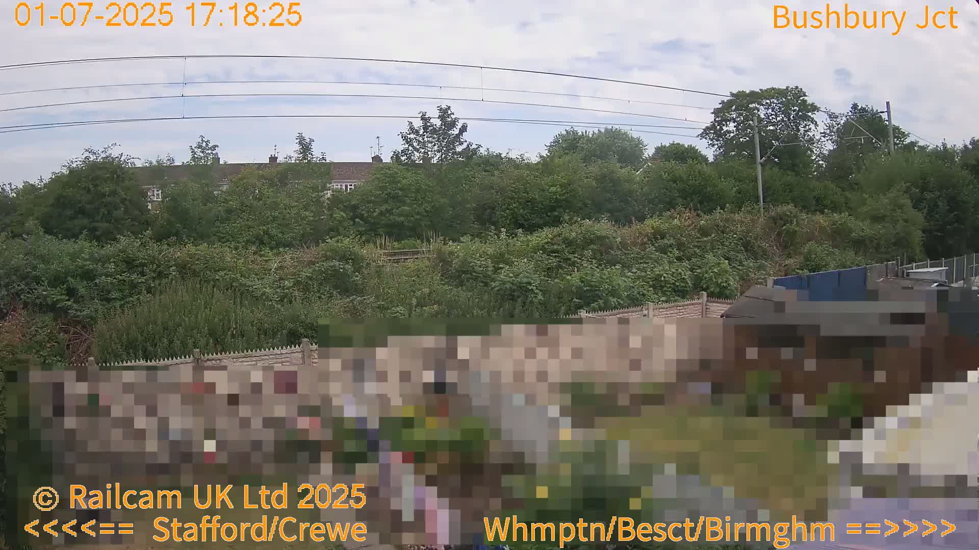 Bushbury Railway Junction Live Cam -  Wolverhampton, West Midlands, England, united Kingdom