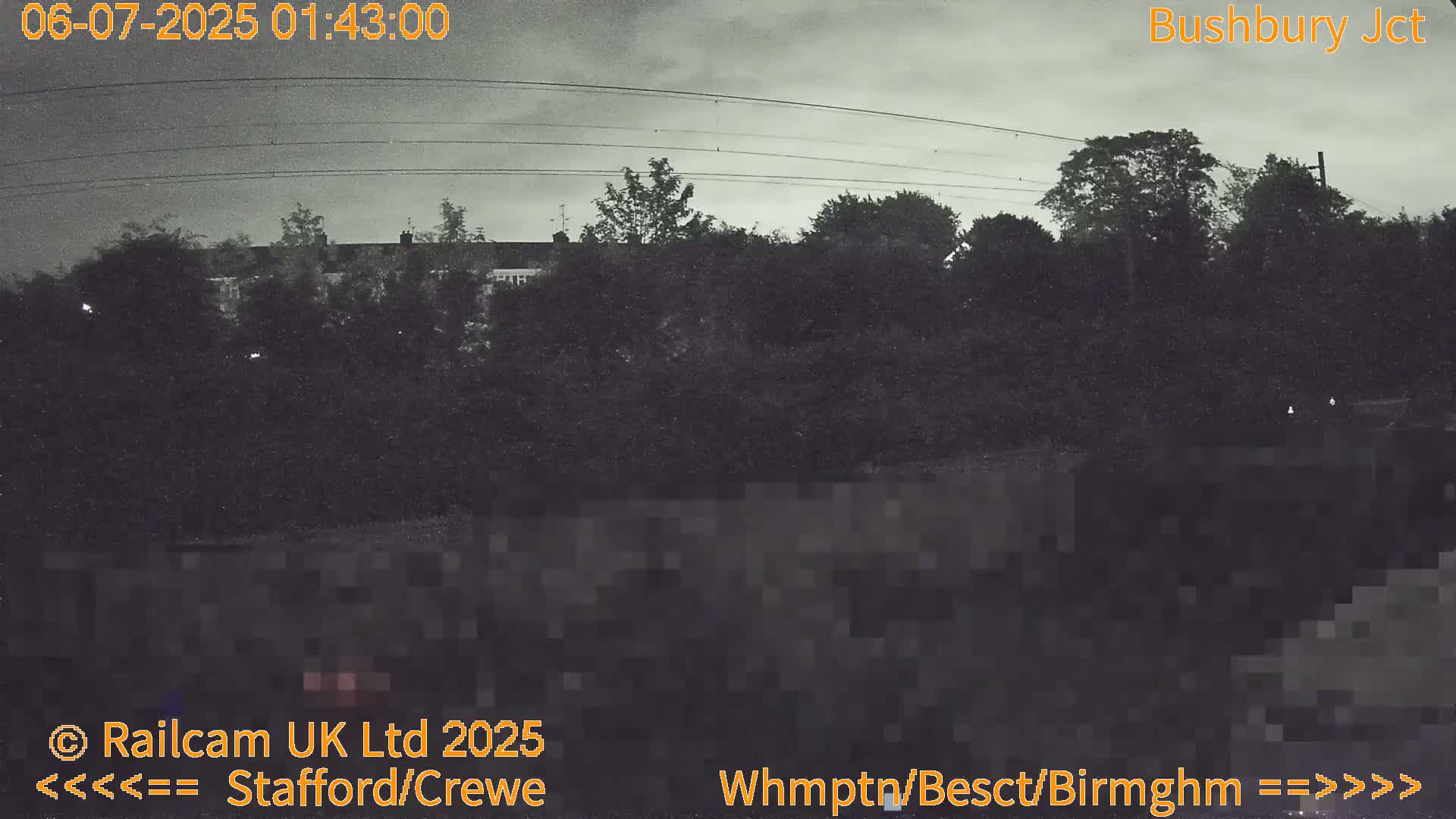 Bushbury Railway Junction Live Cam -  Wolverhampton, West Midlands, England, united Kingdom