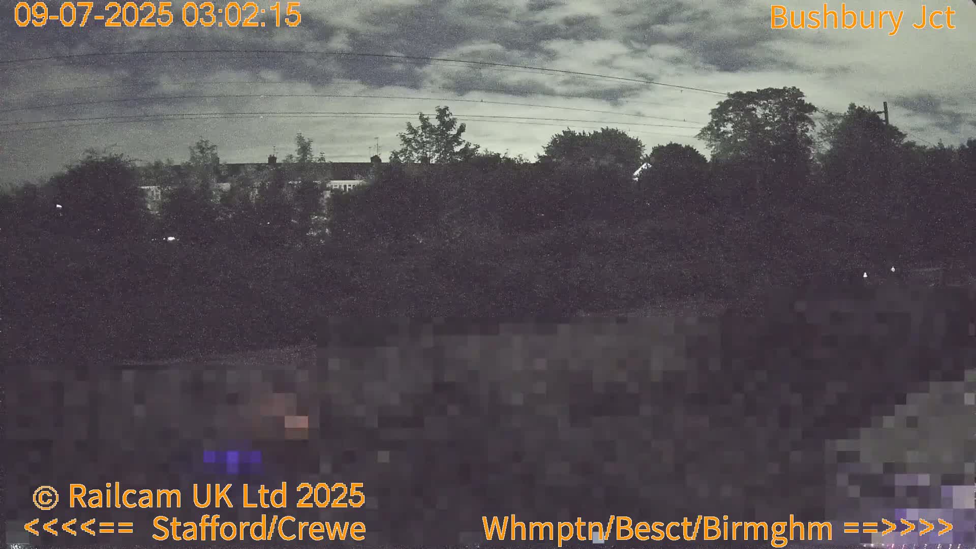Bushbury Railway Junction Live Cam -  Wolverhampton, West Midlands, England, united Kingdom