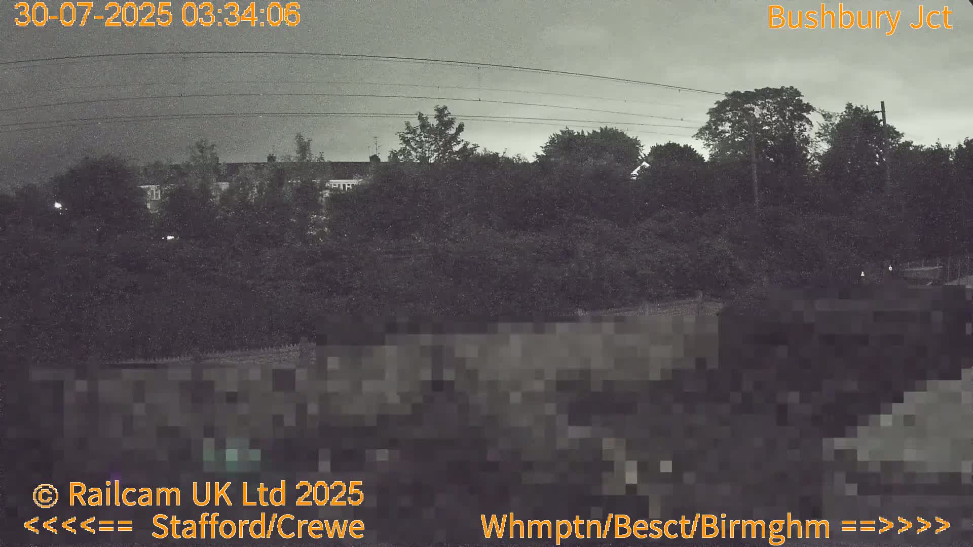 Bushbury Railway Junction Live Cam -  Wolverhampton, West Midlands, England, united Kingdom