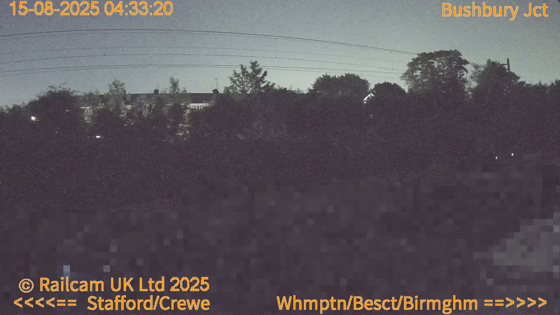 Bushbury Railway Junction Live Cam -  Wolverhampton, West Midlands, England, united Kingdom