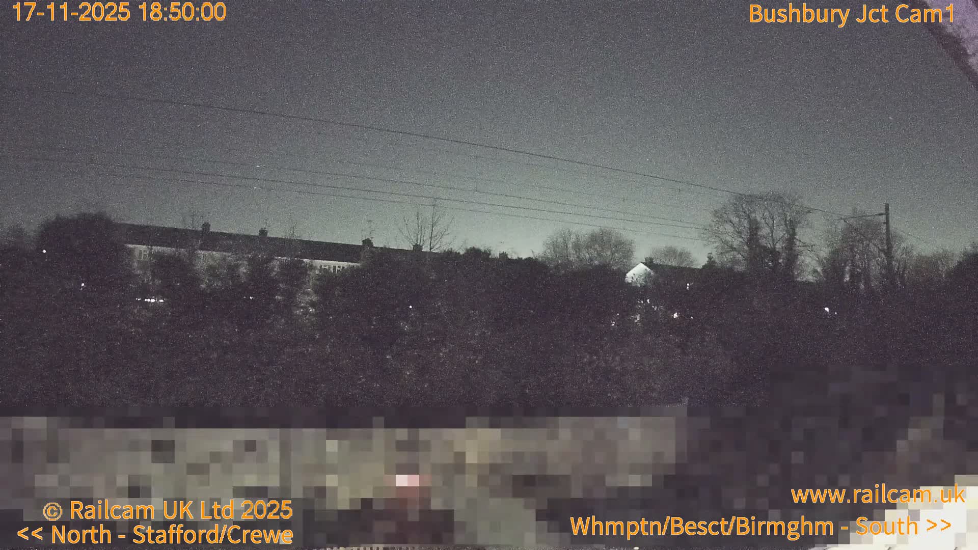 Bushbury Railway Junction Live Cam -  Wolverhampton, West Midlands, England, united Kingdom