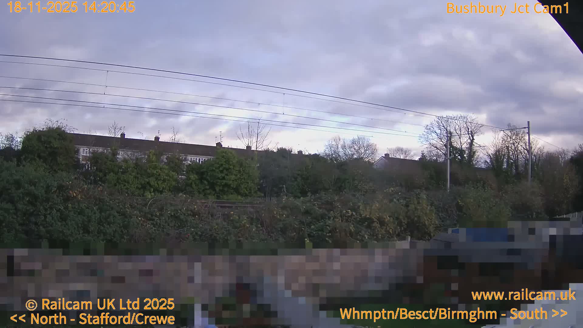 Bushbury Railway Junction Live Cam -  Wolverhampton, West Midlands, England, united Kingdom