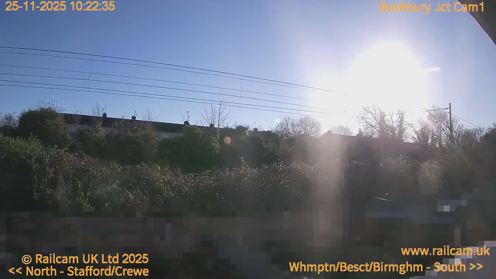 Bushbury Railway Junction Live Cam -  Wolverhampton, West Midlands, England, united Kingdom