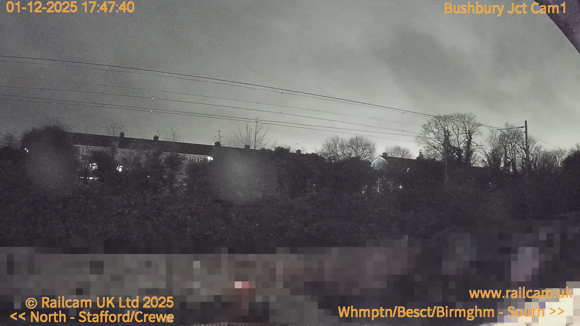 Bushbury Railway Junction Live Cam -  Wolverhampton, West Midlands, England, united Kingdom