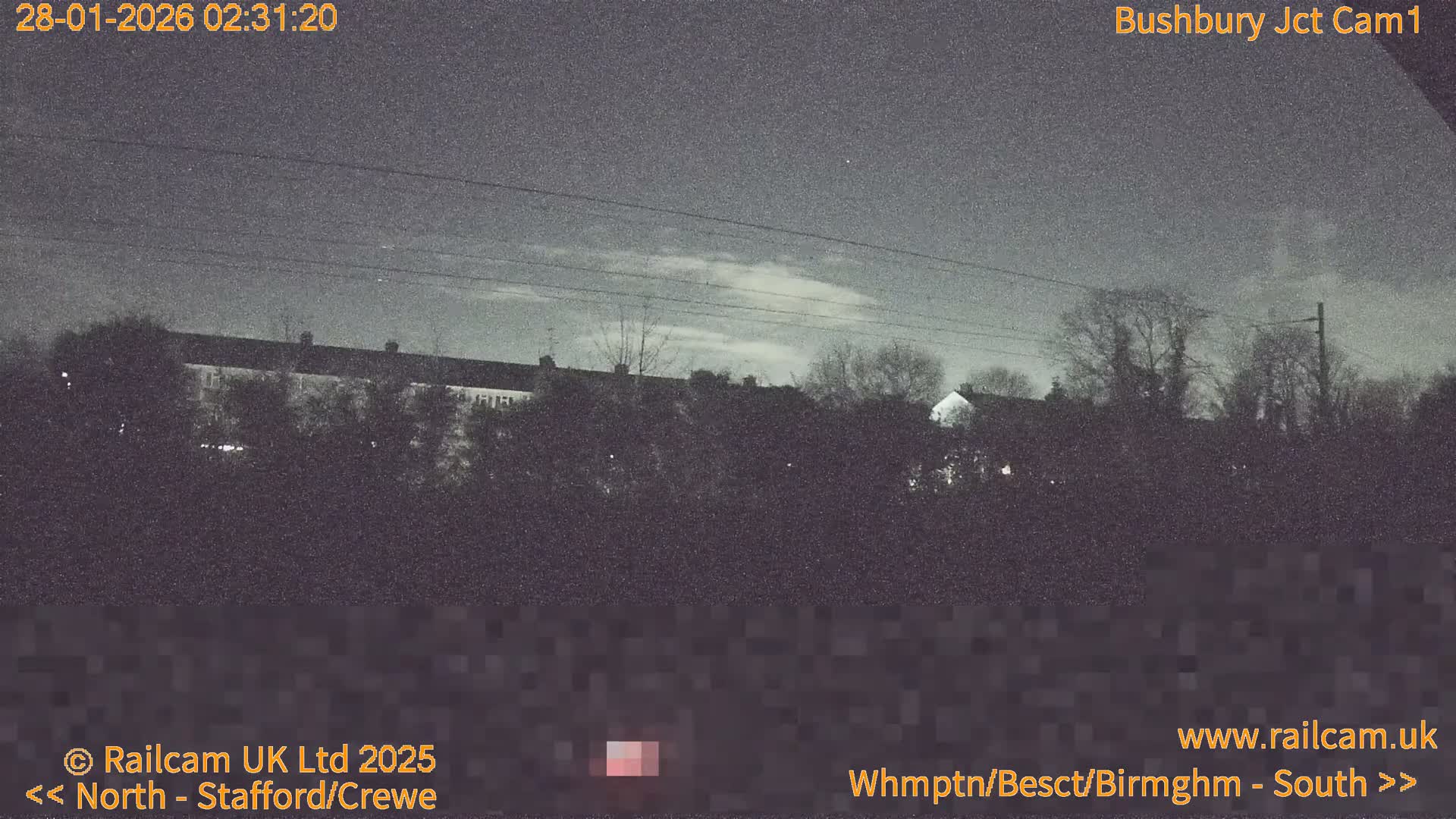 Bushbury Railway Junction Live Cam -  Wolverhampton, West Midlands, England, united Kingdom