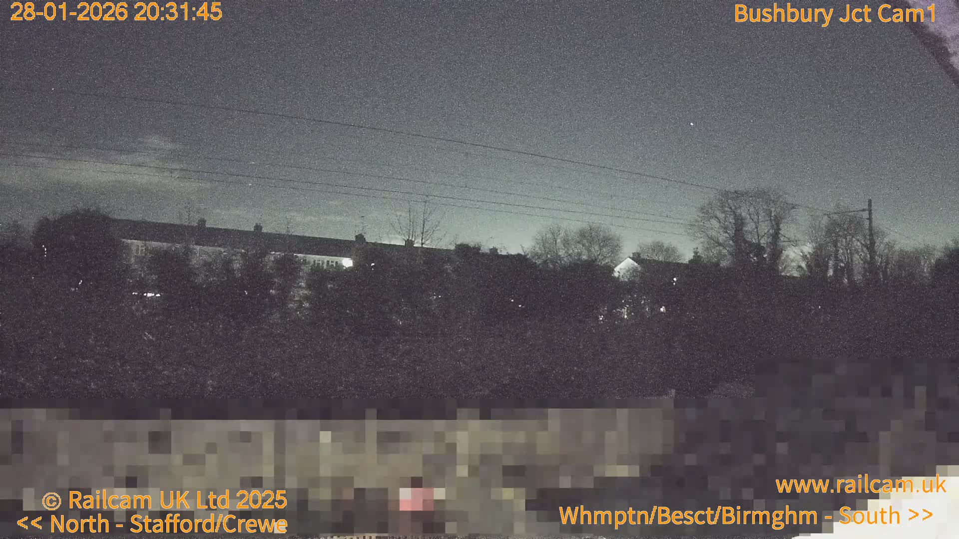 Bushbury Railway Junction Live Cam -  Wolverhampton, West Midlands, England, united Kingdom