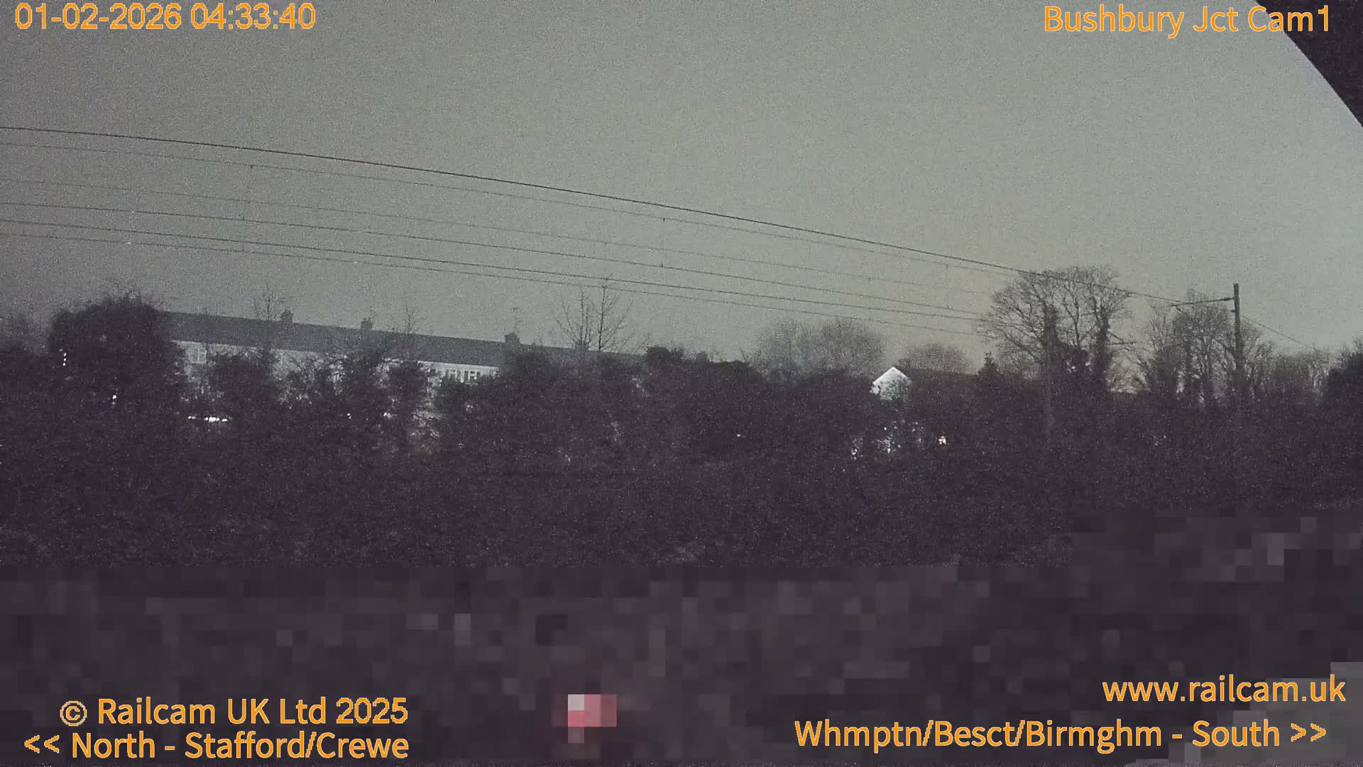Bushbury Railway Junction Live Cam -  Wolverhampton, West Midlands, England, united Kingdom
