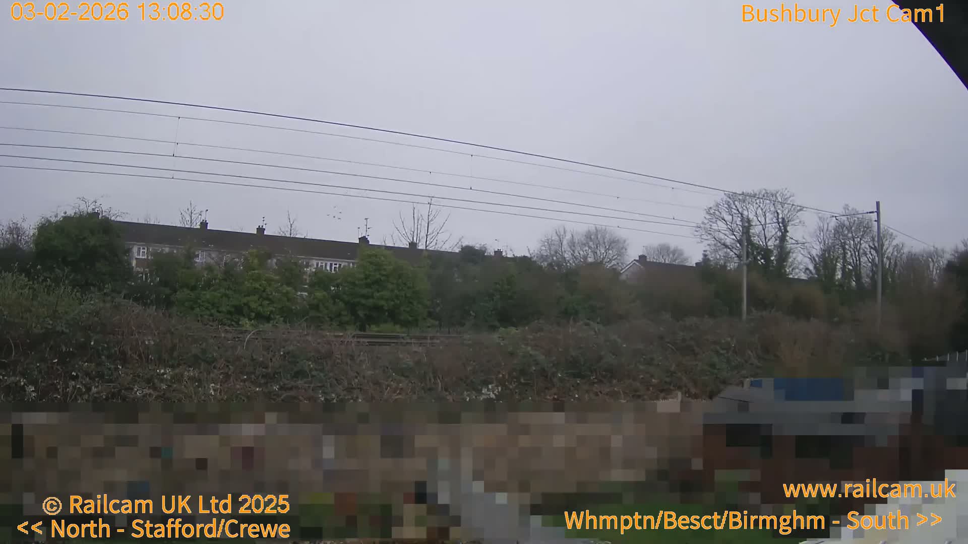 Bushbury Railway Junction Live Cam -  Wolverhampton, West Midlands, England, united Kingdom