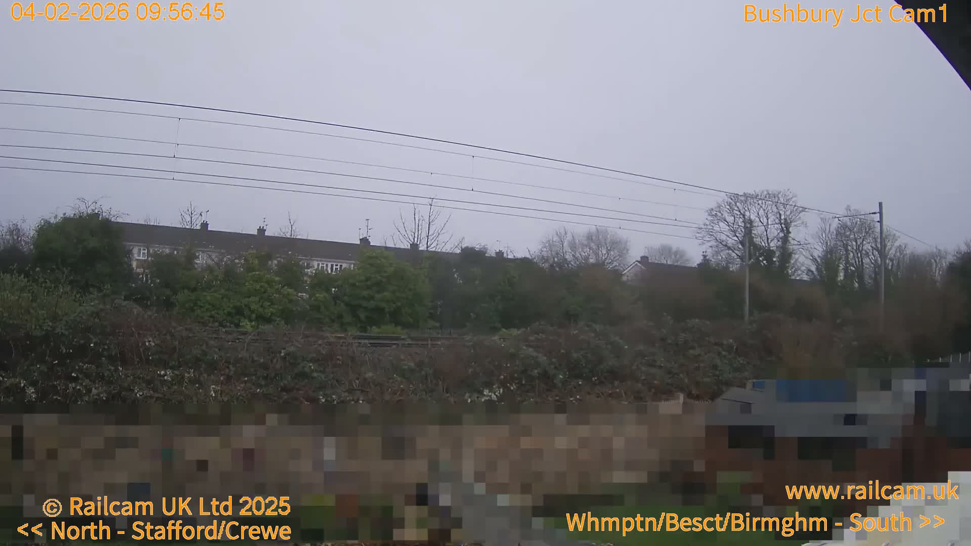 Bushbury Railway Junction Live Cam -  Wolverhampton, West Midlands, England, united Kingdom