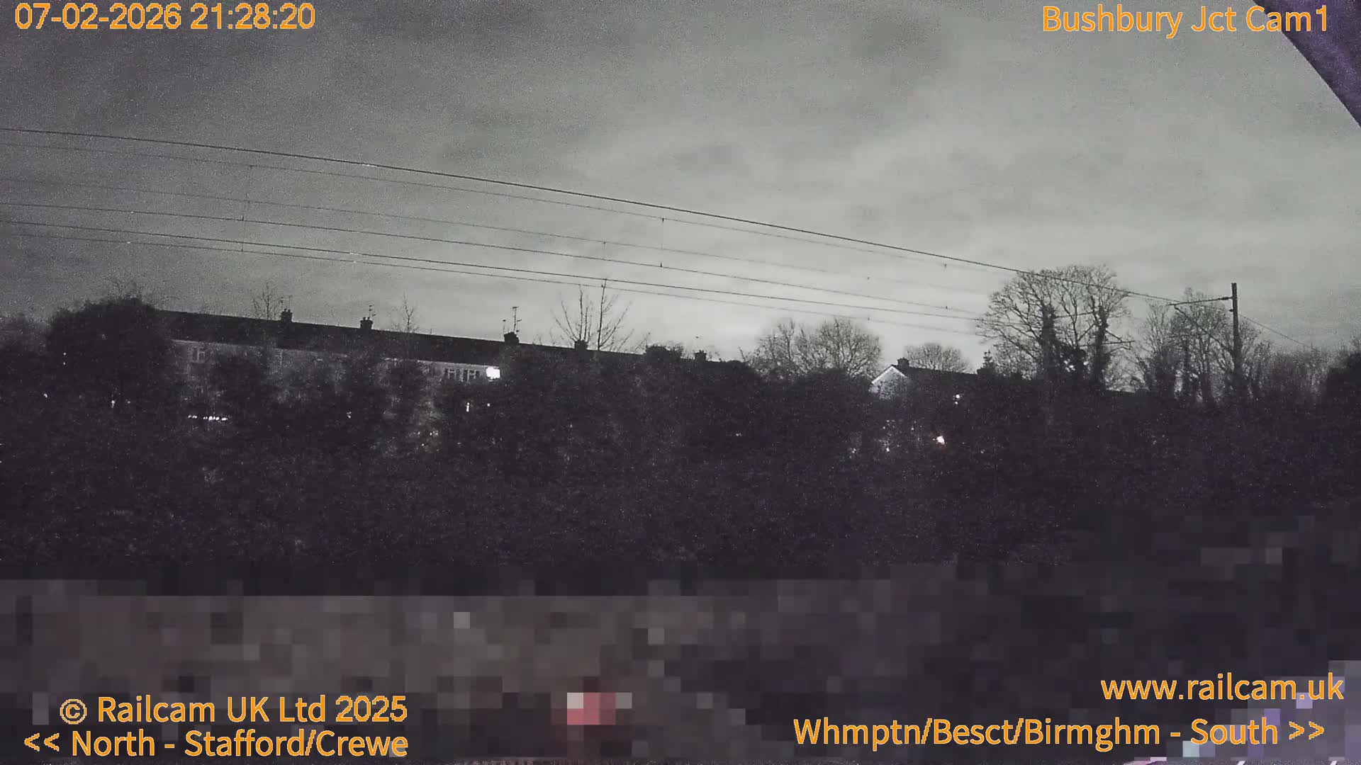 Bushbury Railway Junction Live Cam -  Wolverhampton, West Midlands, England, united Kingdom