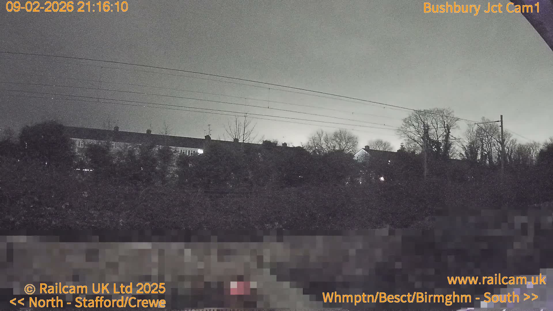 Bushbury Railway Junction Live Cam -  Wolverhampton, West Midlands, England, united Kingdom