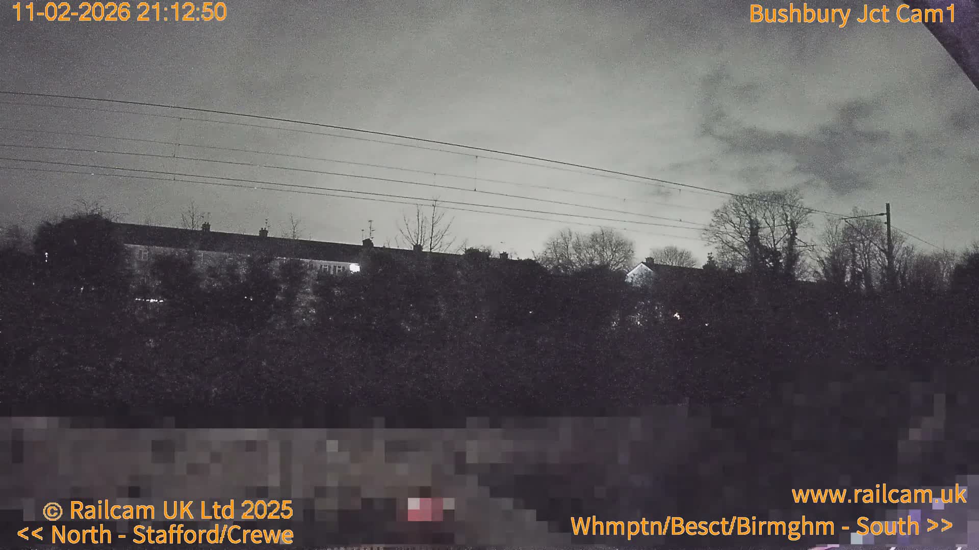 Bushbury Railway Junction Live Cam -  Wolverhampton, West Midlands, England, united Kingdom