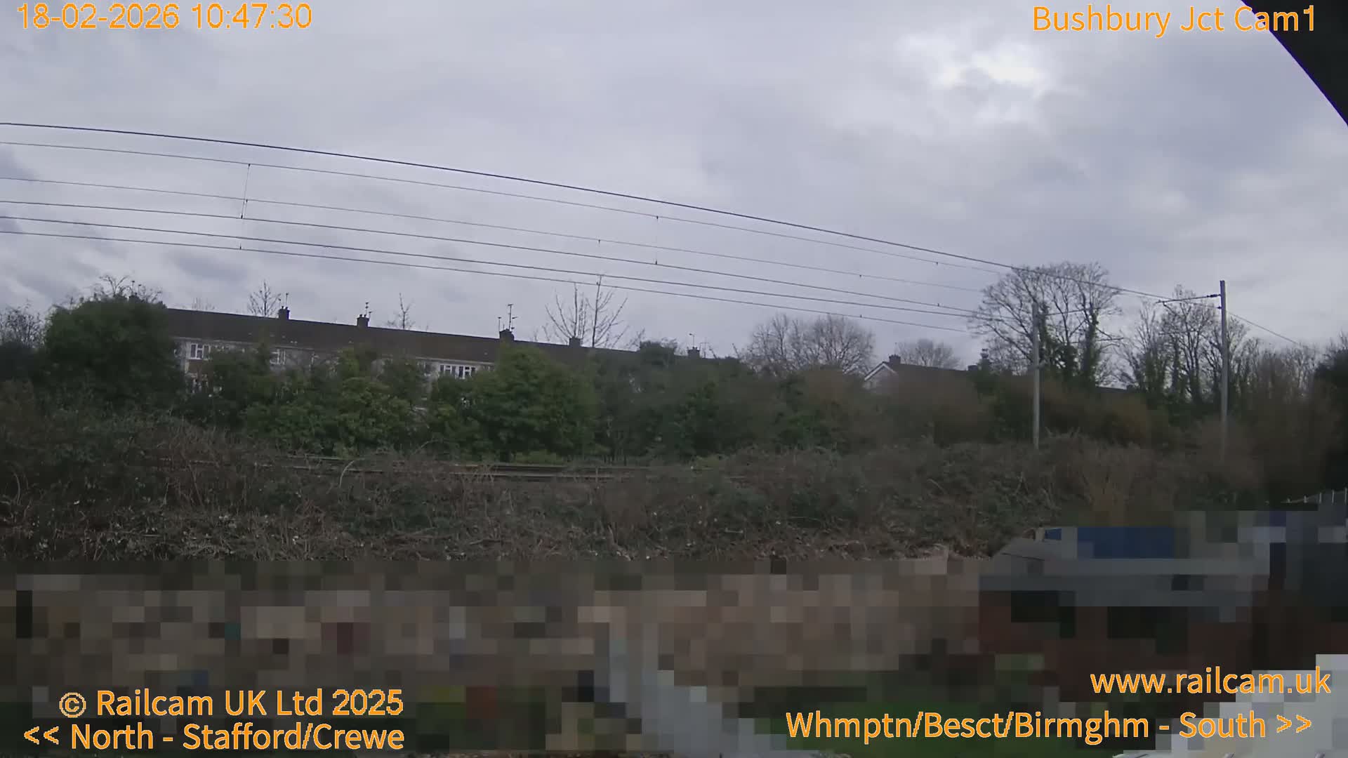 Bushbury Railway Junction Live Cam -  Wolverhampton, West Midlands, England, united Kingdom