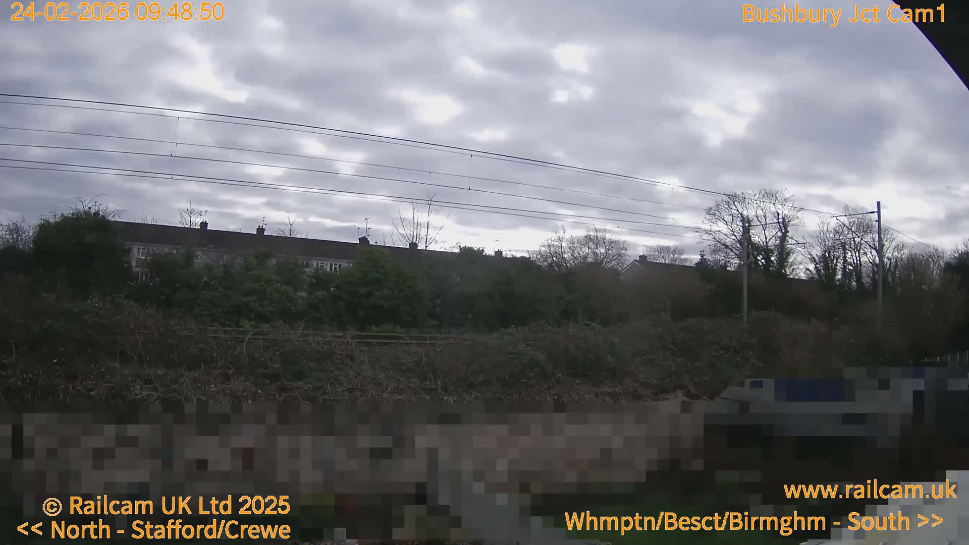 Bushbury Railway Junction Live Cam -  Wolverhampton, West Midlands, England, united Kingdom