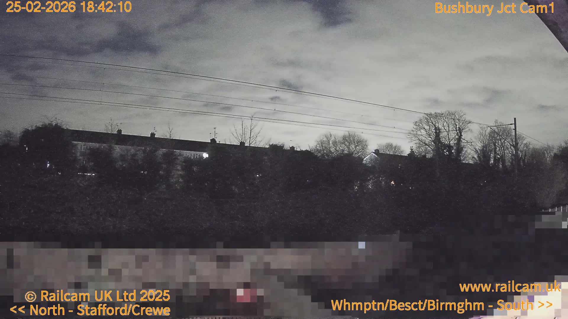 Bushbury Railway Junction Live Cam -  Wolverhampton, West Midlands, England, united Kingdom