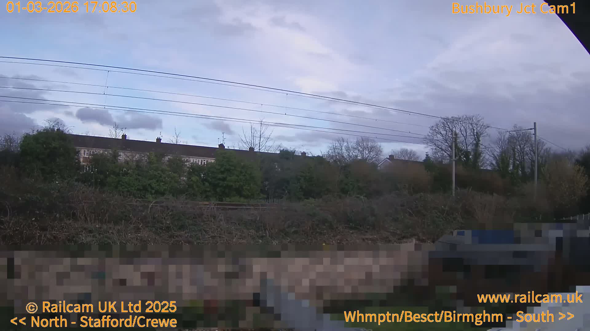 Bushbury Railway Junction Live Cam -  Wolverhampton, West Midlands, England, united Kingdom