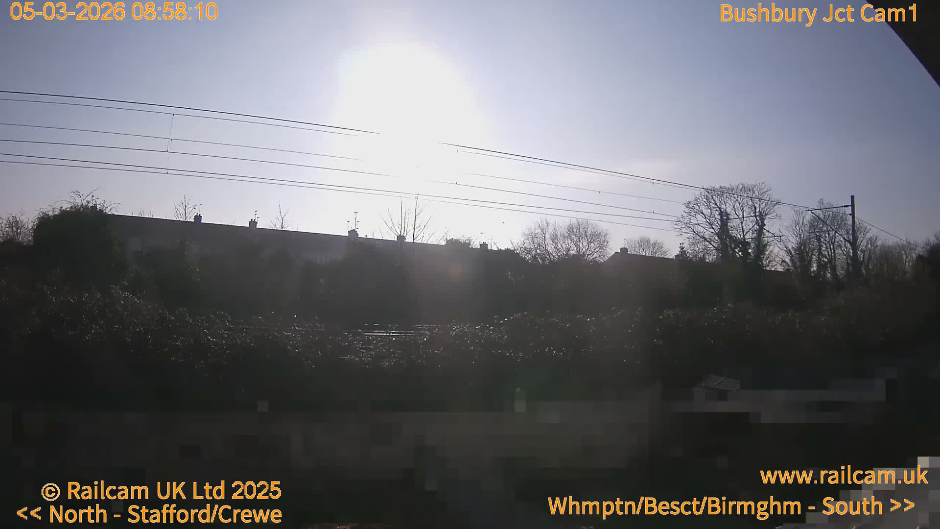 Bushbury Railway Junction Live Cam -  Wolverhampton, West Midlands, England, united Kingdom