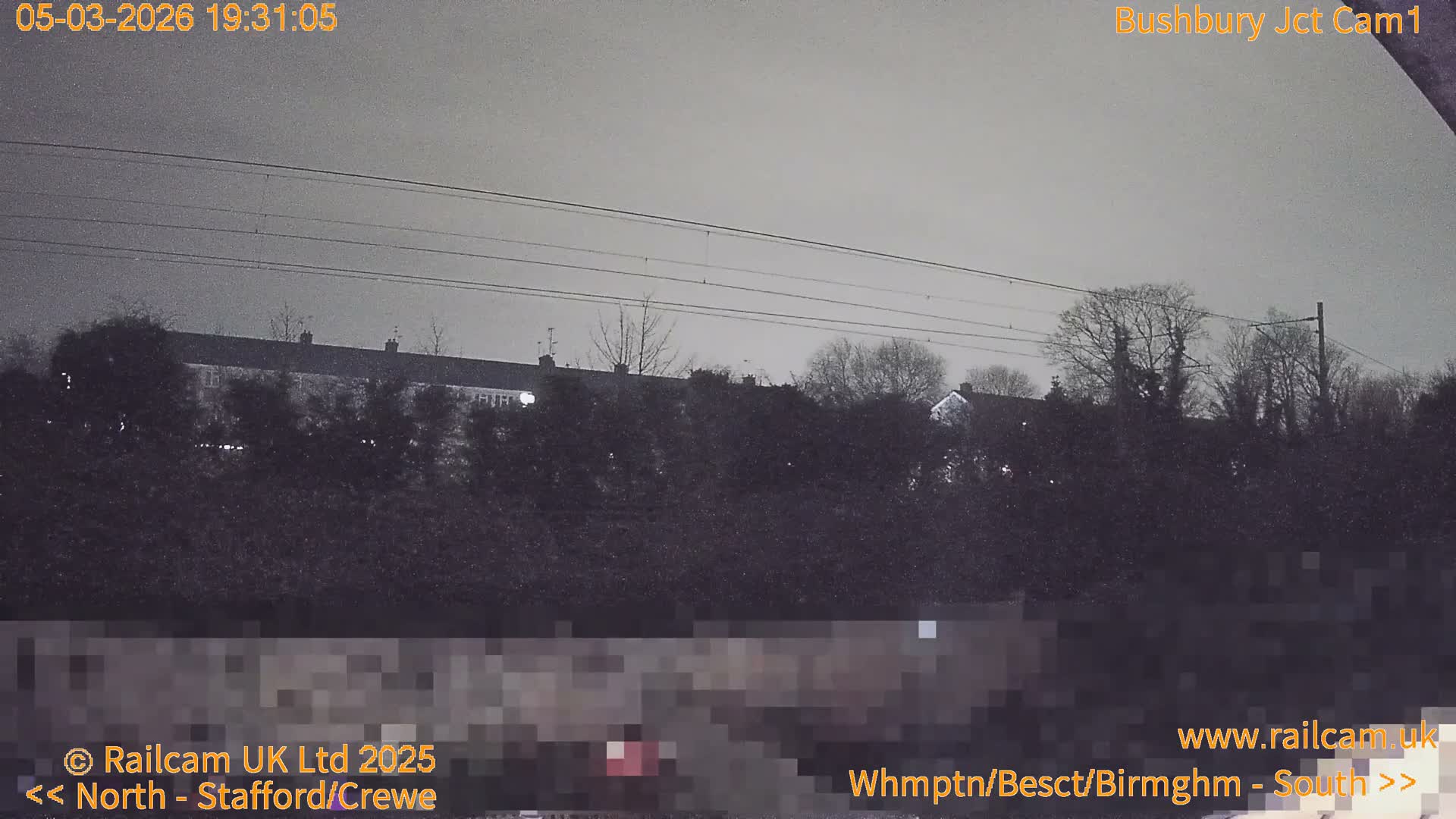 Bushbury Railway Junction Live Cam -  Wolverhampton, West Midlands, England, united Kingdom