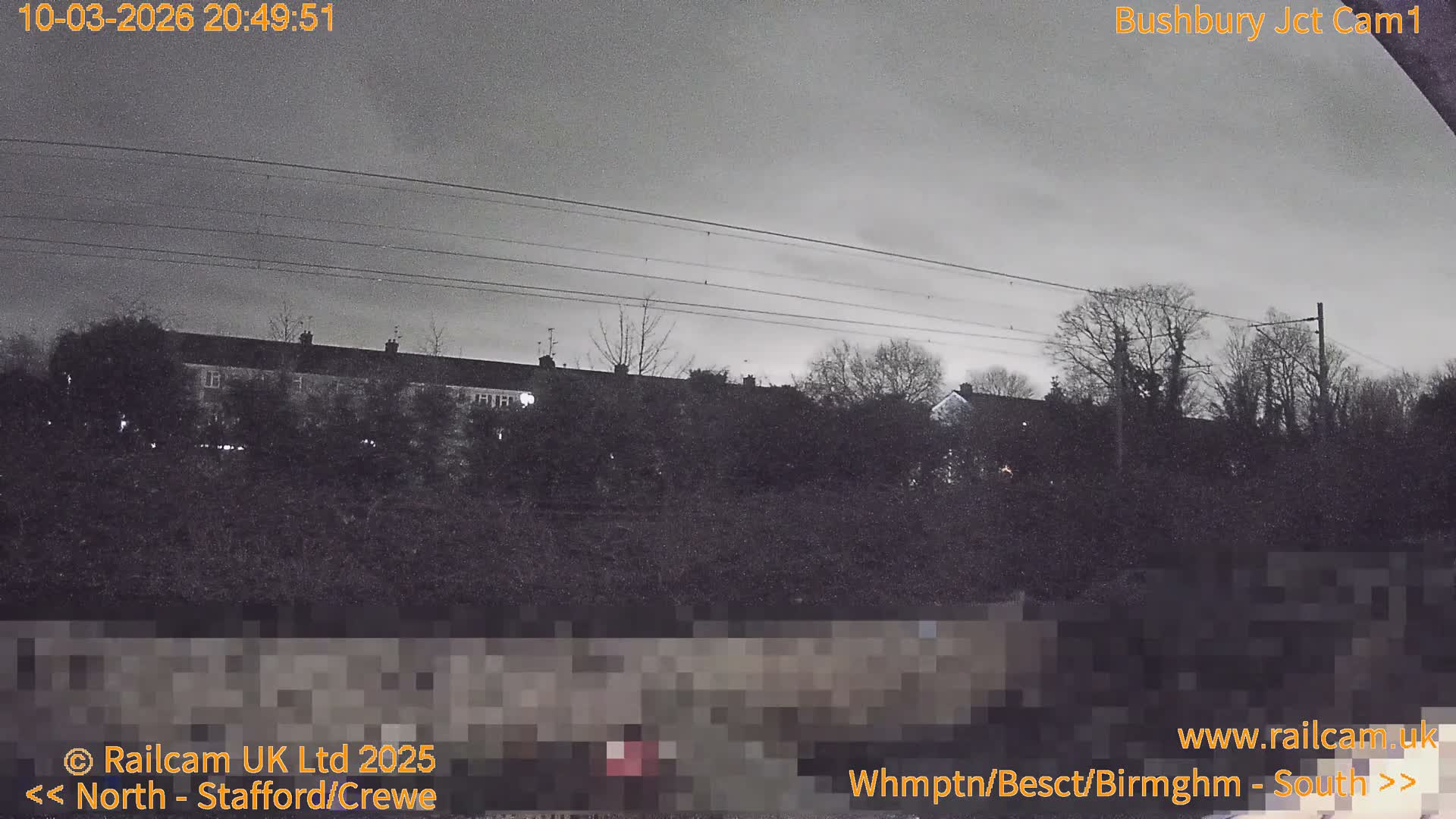 Bushbury Railway Junction Live Cam -  Wolverhampton, West Midlands, England, united Kingdom