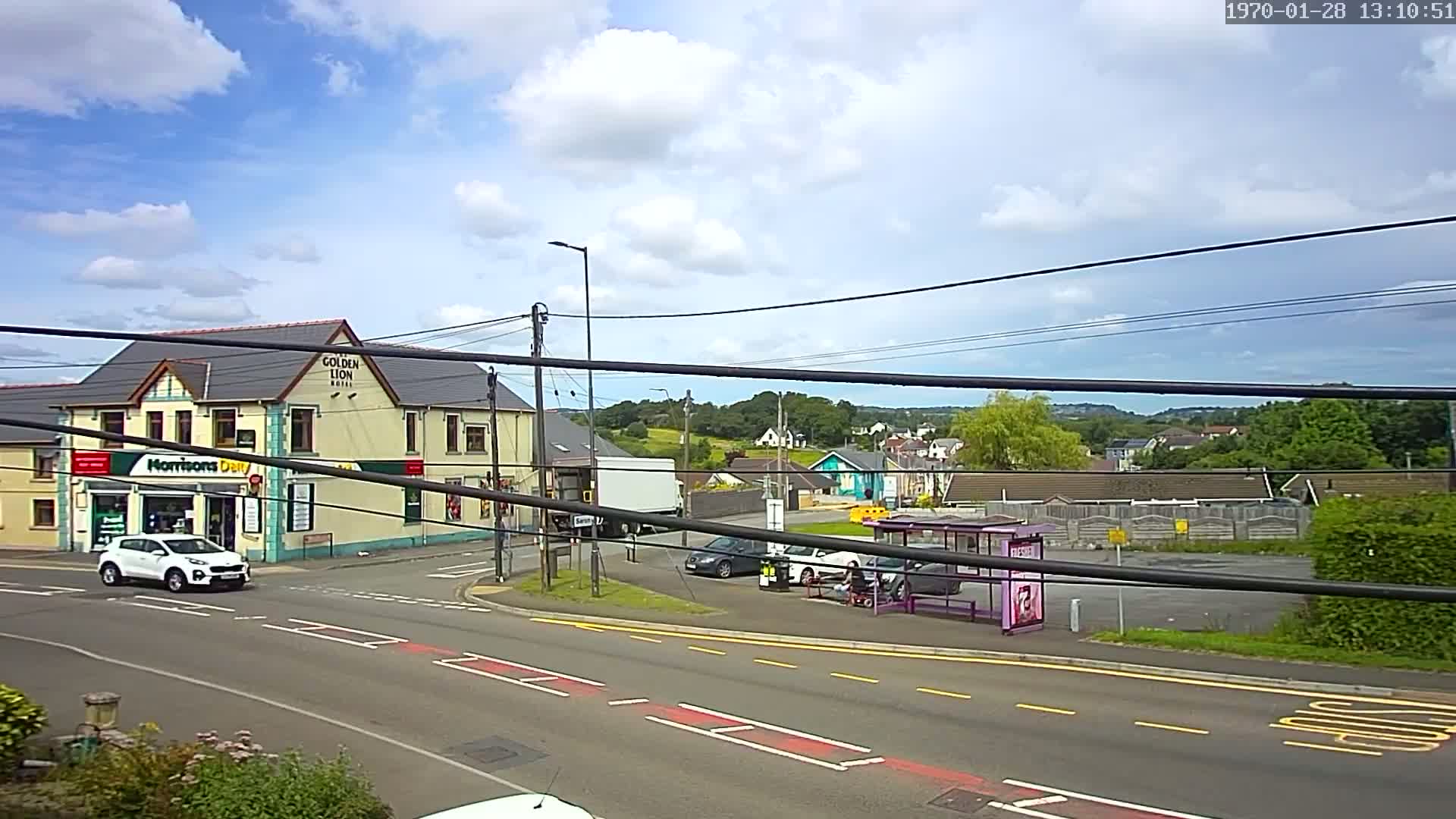 Ammanford Town , Penybanc Road West Live Cam - Carmarthenshire, Dyfed, Wales, United Kingdom