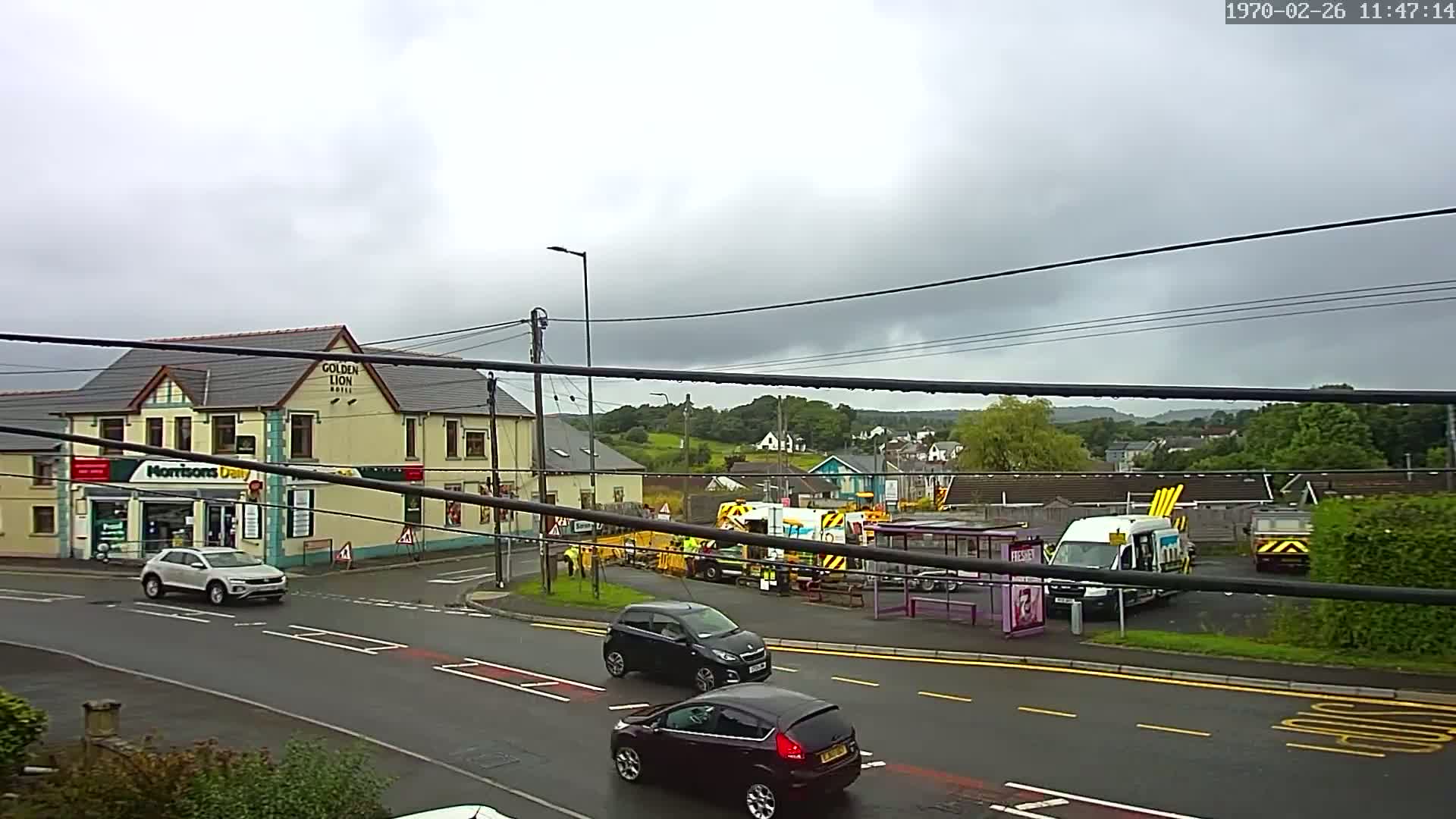 Ammanford Town , Penybanc Road West Live Cam - Carmarthenshire, Dyfed, Wales, United Kingdom