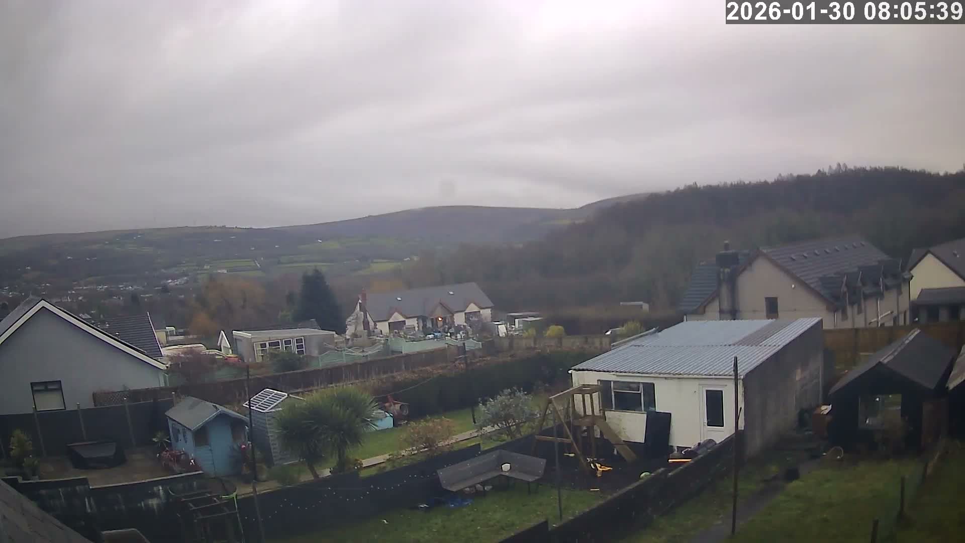 Ammanford, Betws Mountain View from Penybanc Live Cam - Carmarthenshire, Dyfed, Wales, United Kingdom