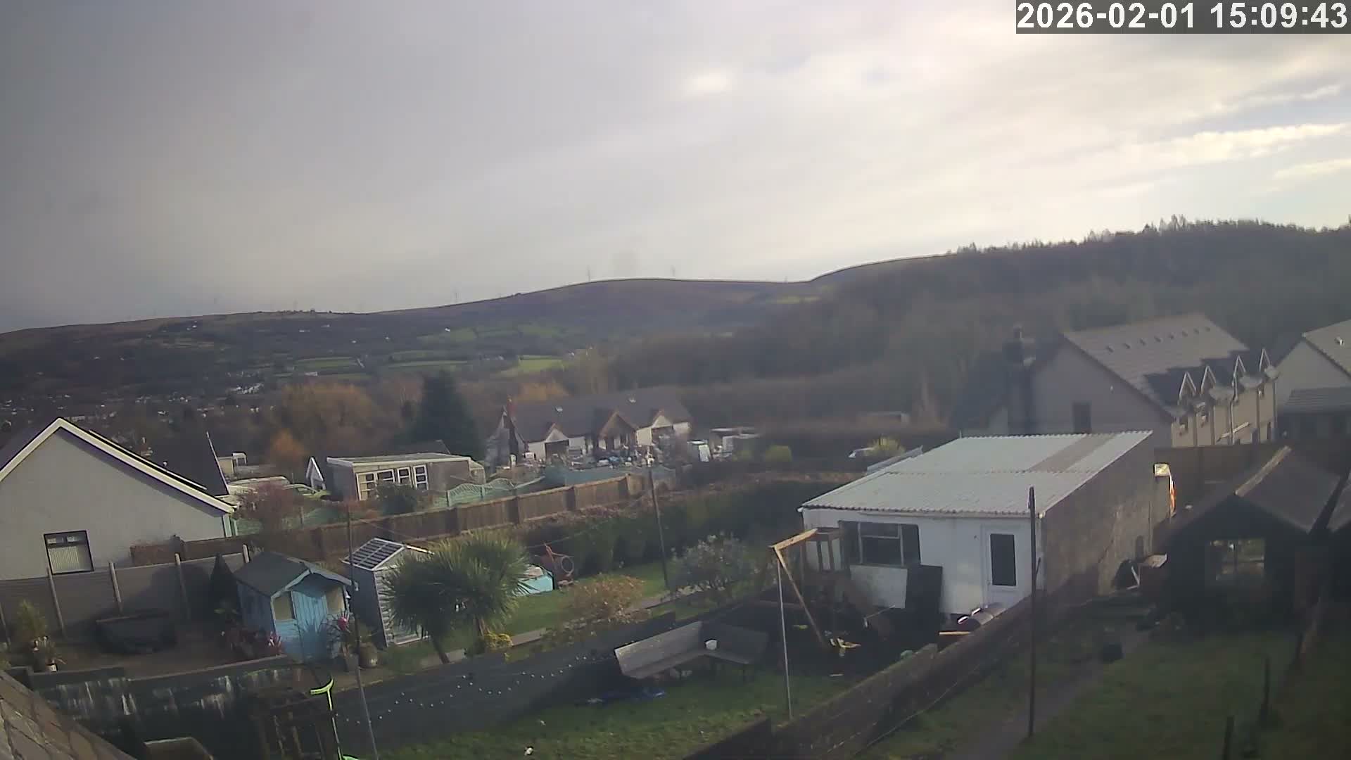 Ammanford, Betws Mountain View from Penybanc Live Cam - Carmarthenshire, Dyfed, Wales, United Kingdom