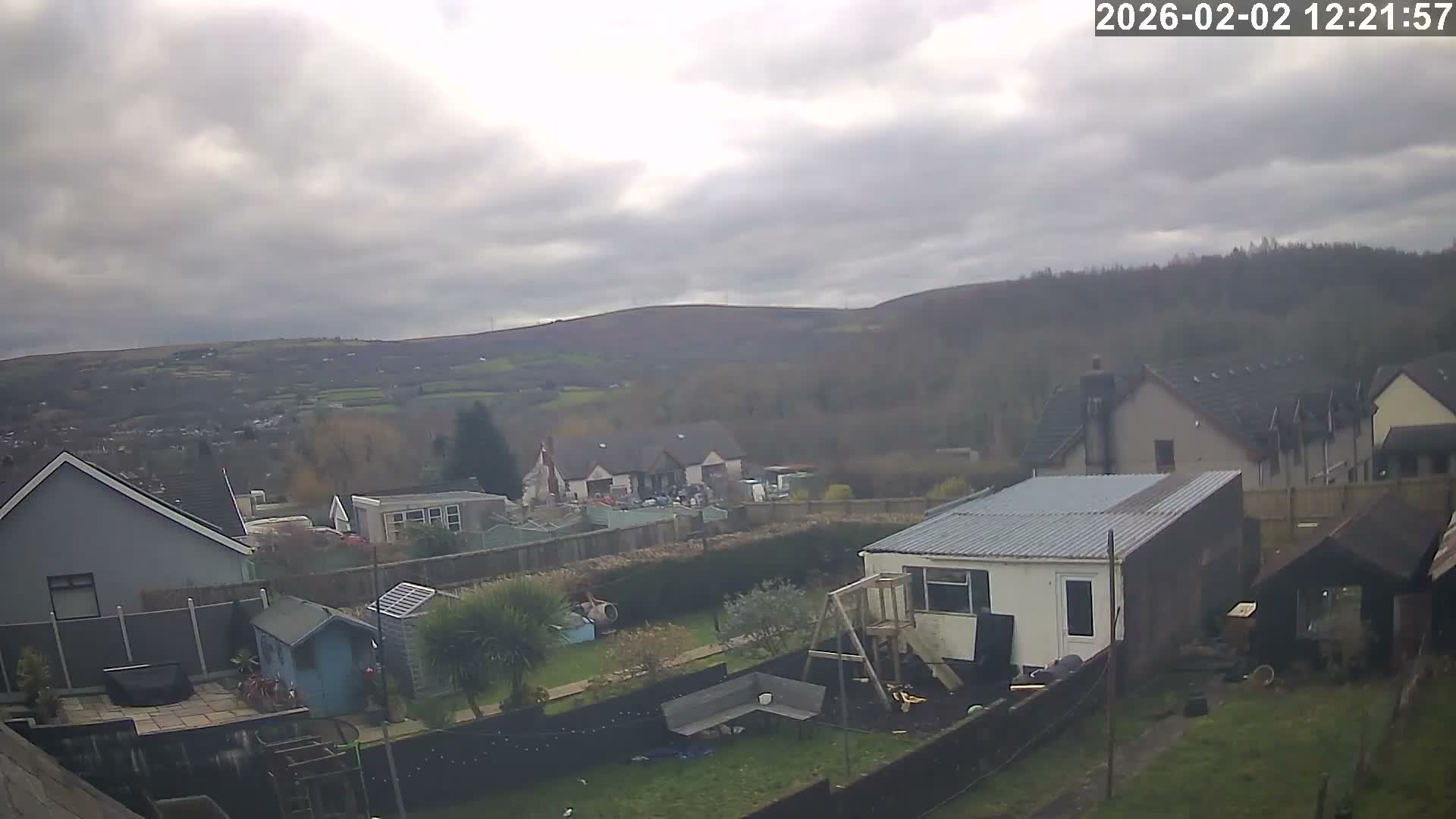 Ammanford, Betws Mountain View from Penybanc Live Cam - Carmarthenshire, Dyfed, Wales, United Kingdom
