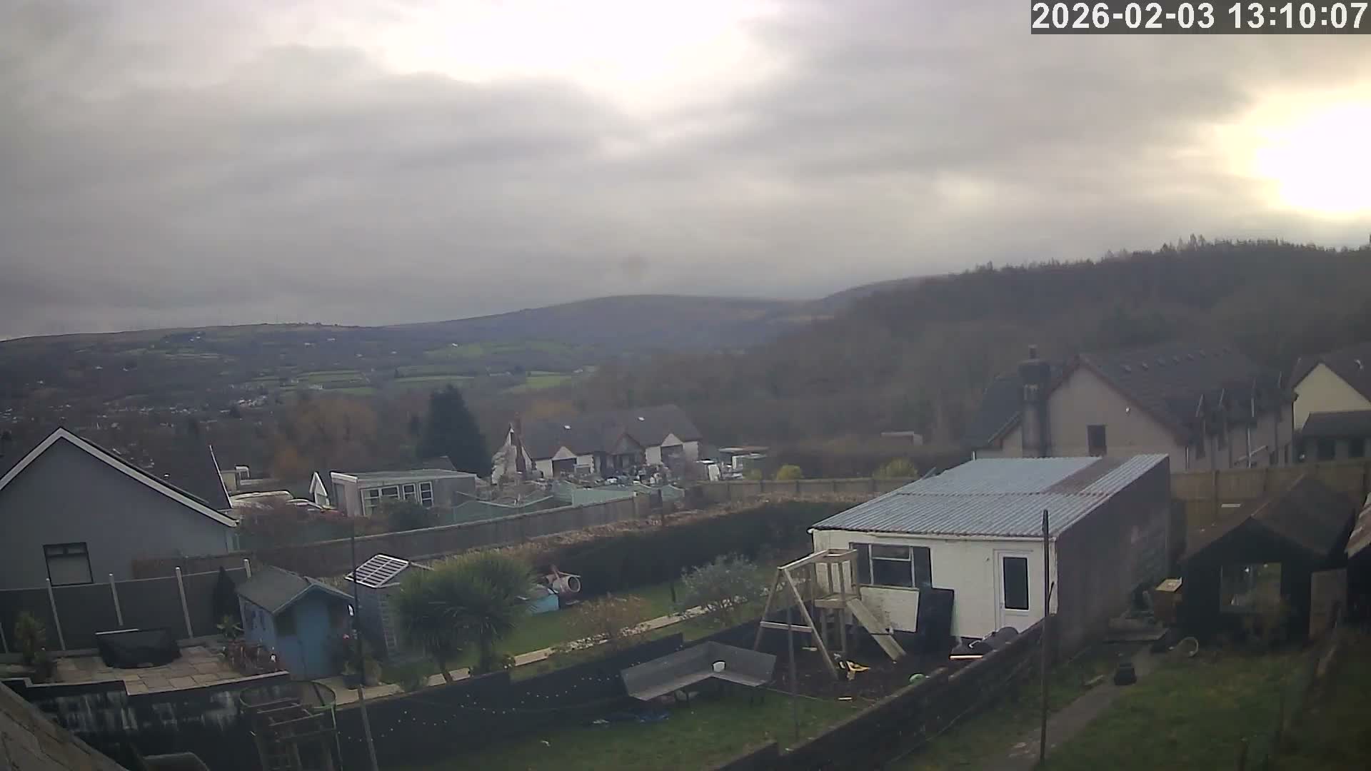 Ammanford, Betws Mountain View from Penybanc Live Cam - Carmarthenshire, Dyfed, Wales, United Kingdom