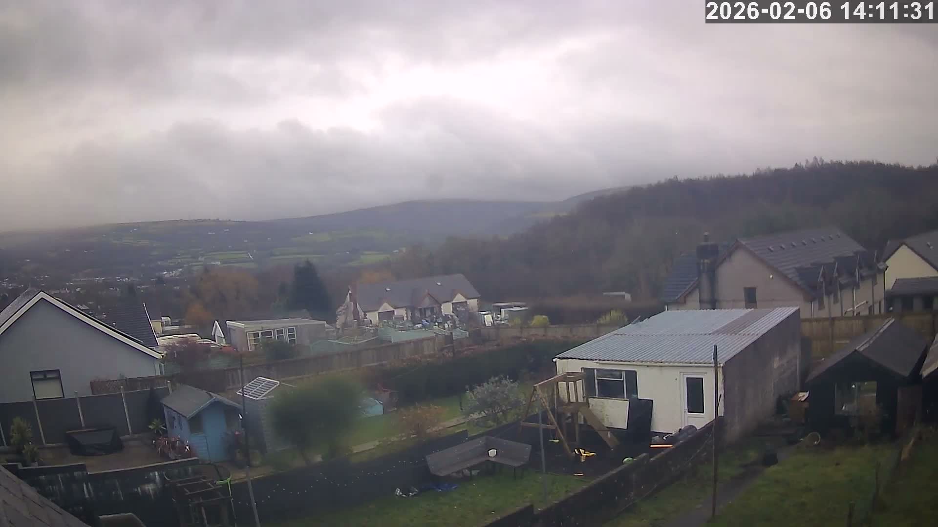 Ammanford, Betws Mountain View from Penybanc Live Cam - Carmarthenshire, Dyfed, Wales, United Kingdom