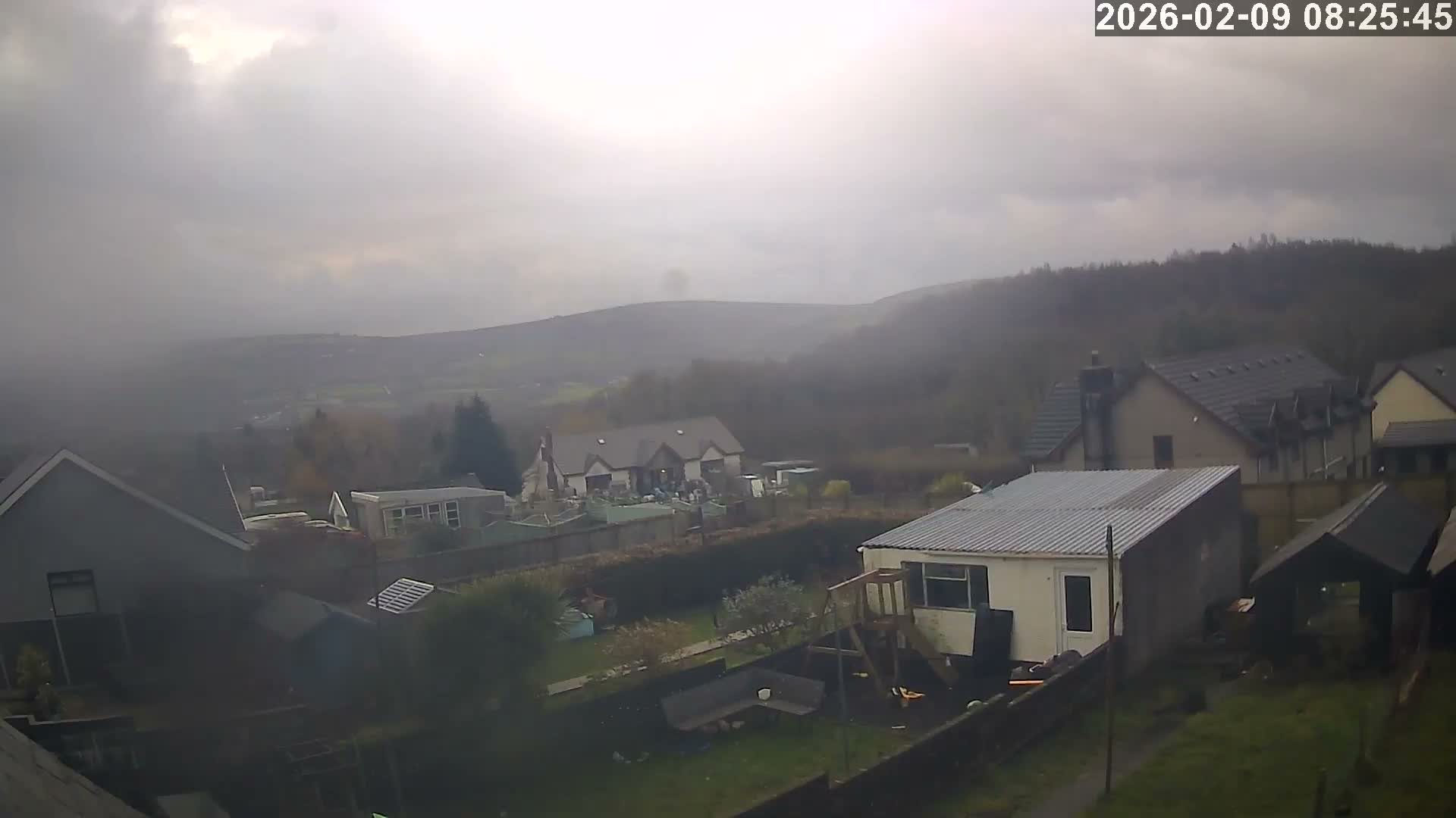 Ammanford, Betws Mountain View from Penybanc Live Cam - Carmarthenshire, Dyfed, Wales, United Kingdom