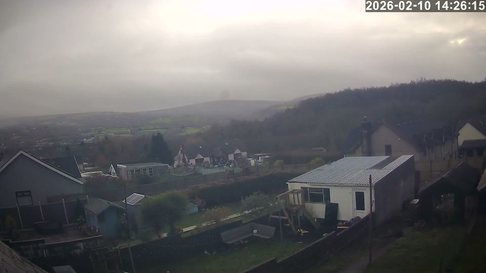 Ammanford, Betws Mountain View from Penybanc Live Cam - Carmarthenshire, Dyfed, Wales, United Kingdom