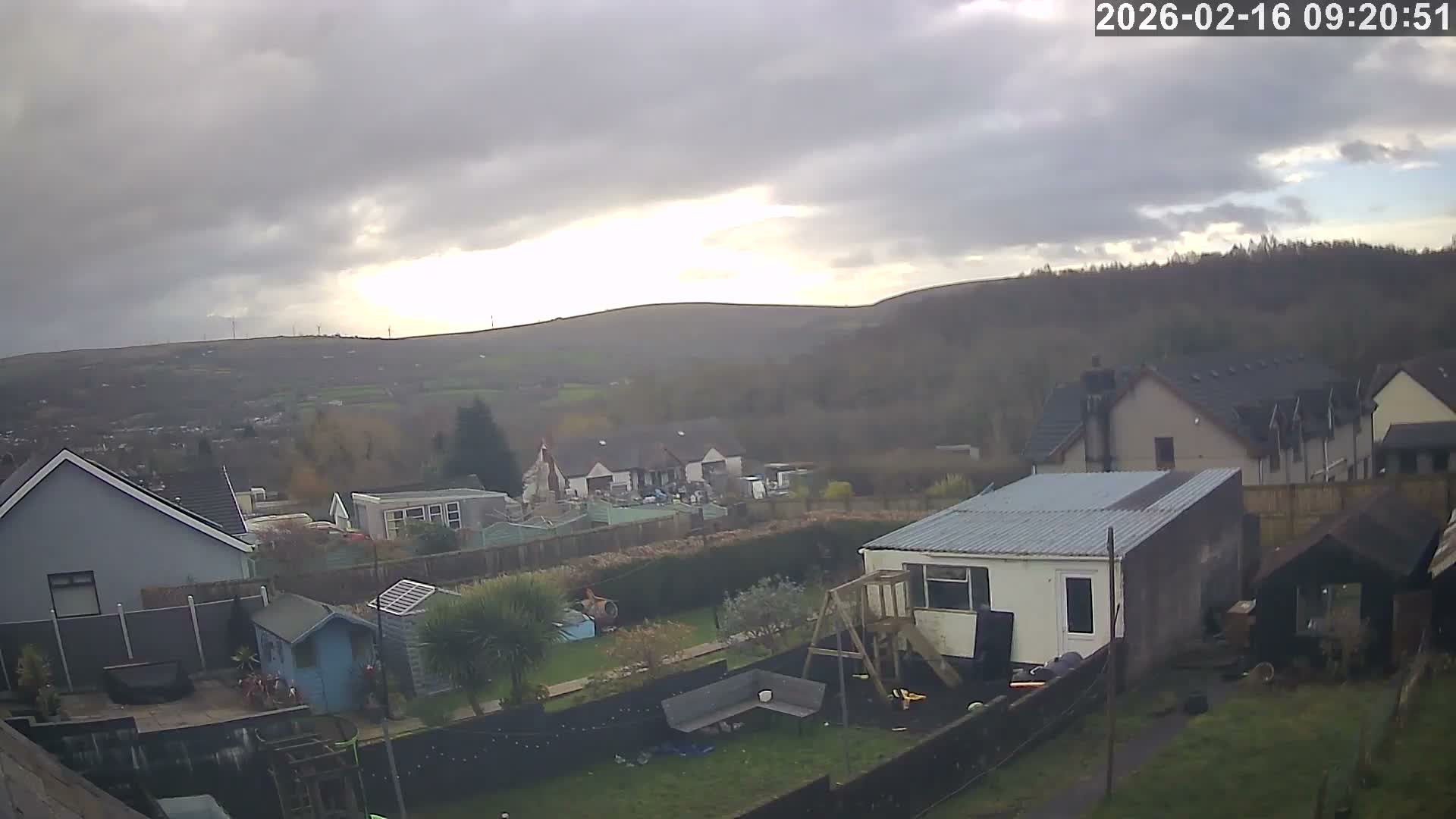 Ammanford, Betws Mountain View from Penybanc Live Cam - Carmarthenshire, Dyfed, Wales, United Kingdom