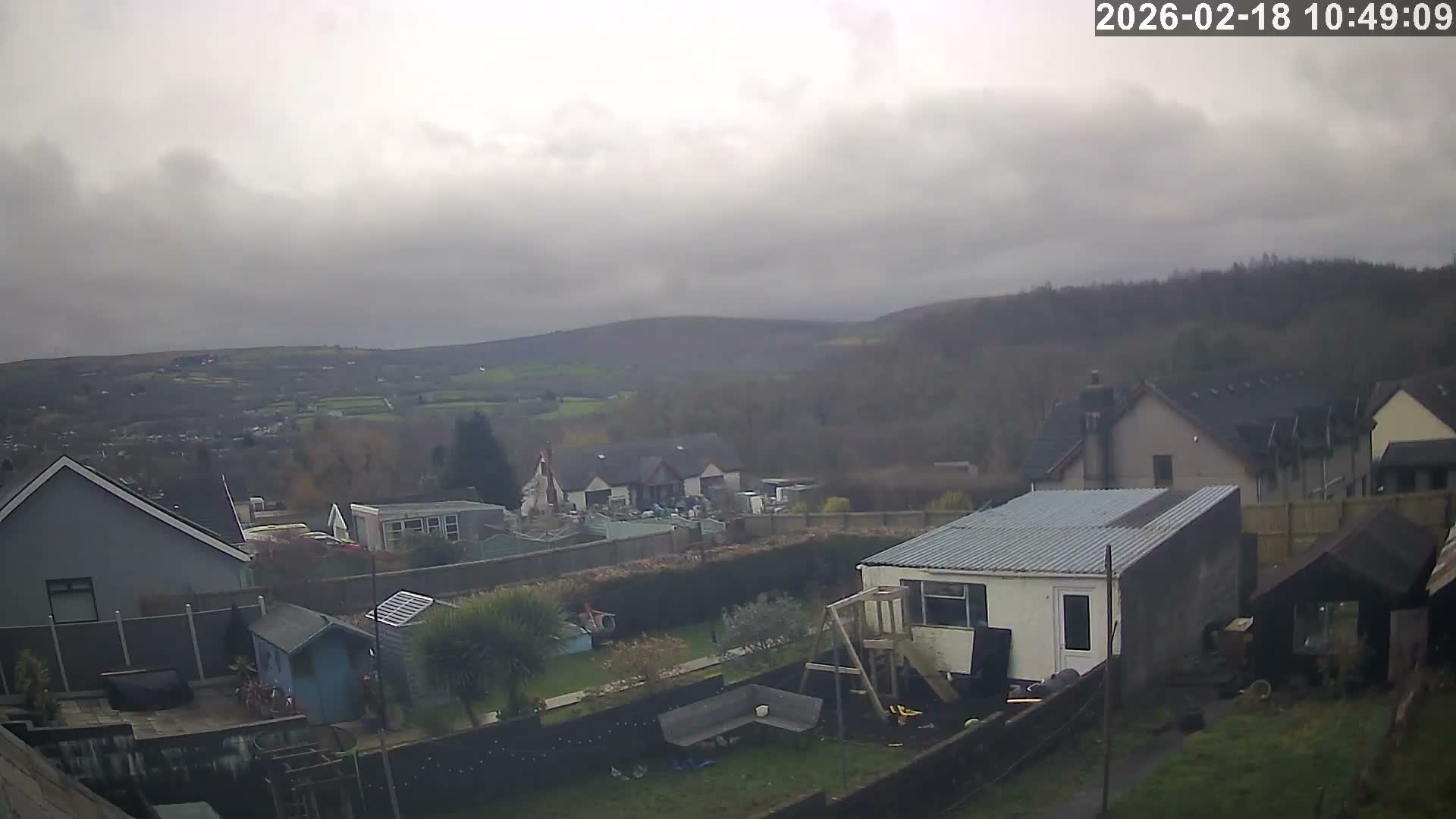 Ammanford, Betws Mountain View from Penybanc Live Cam - Carmarthenshire, Dyfed, Wales, United Kingdom