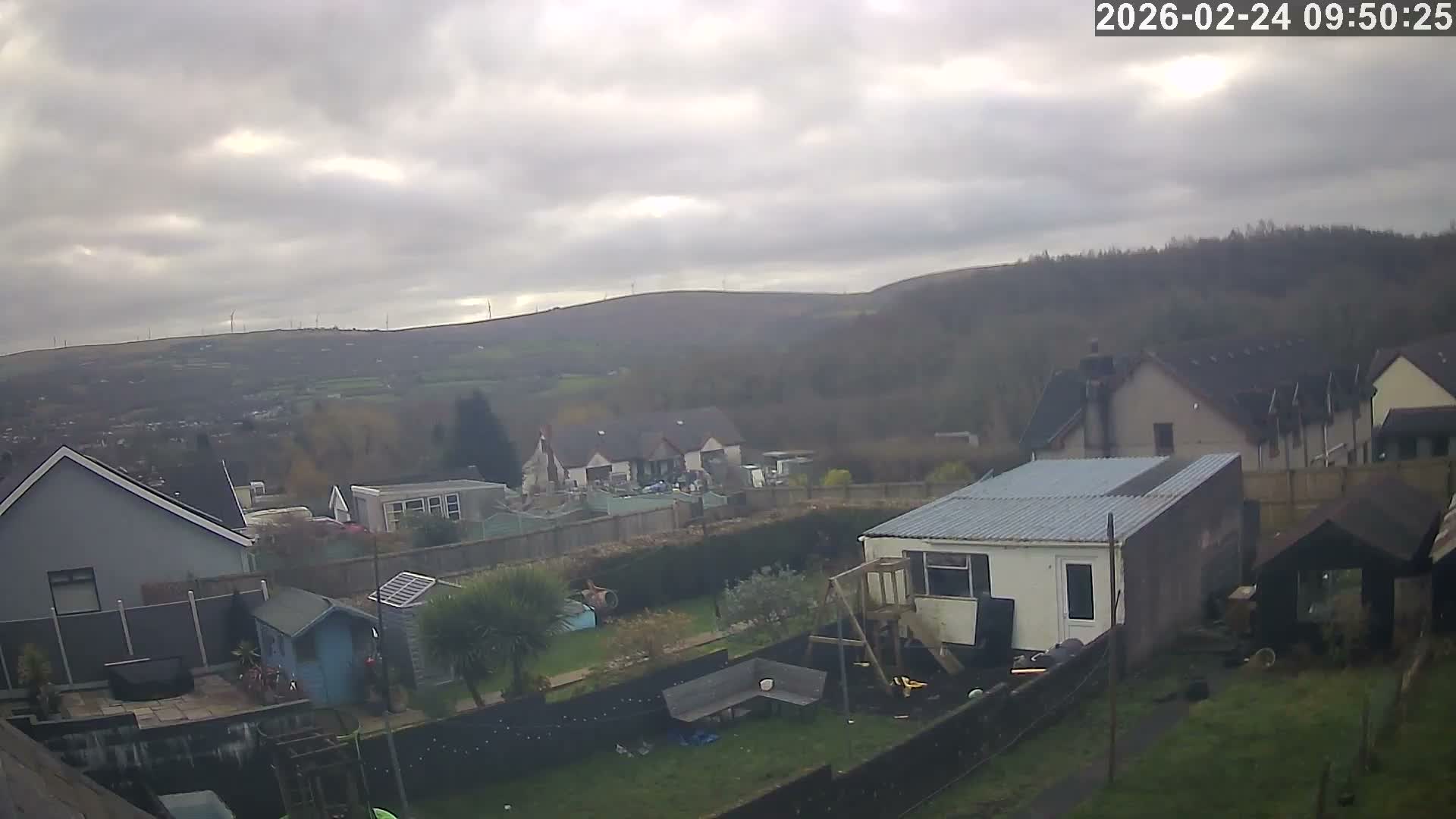 Ammanford, Betws Mountain View from Penybanc Live Cam - Carmarthenshire, Dyfed, Wales, United Kingdom