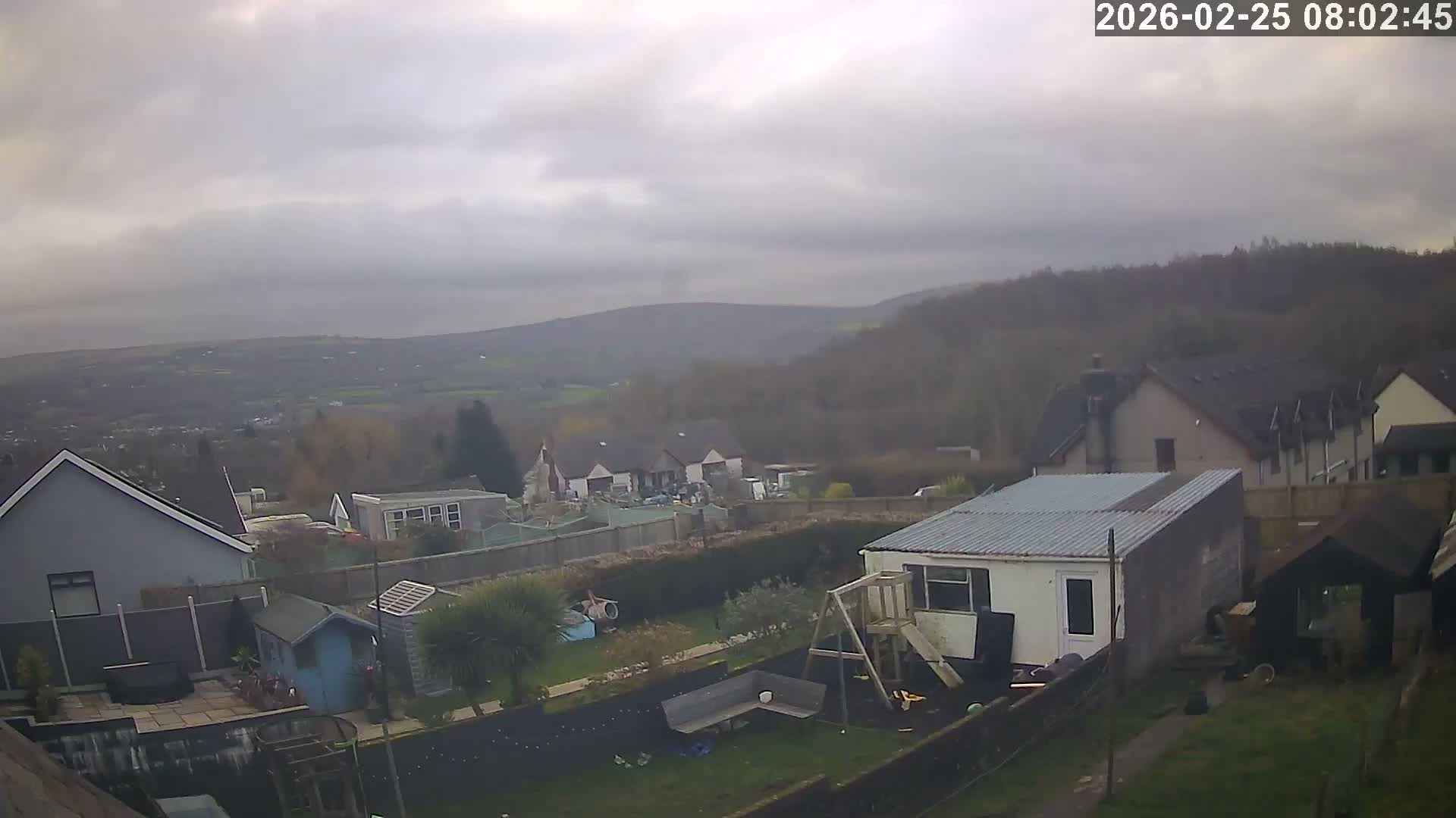 Ammanford, Betws Mountain View from Penybanc Live Cam - Carmarthenshire, Dyfed, Wales, United Kingdom