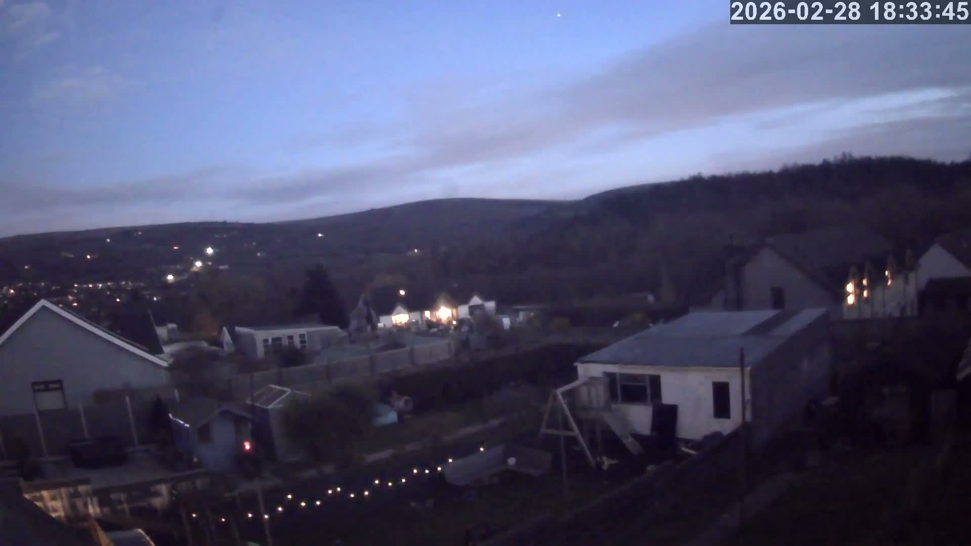 Ammanford, Betws Mountain View from Penybanc Live Cam - Carmarthenshire, Dyfed, Wales, United Kingdom