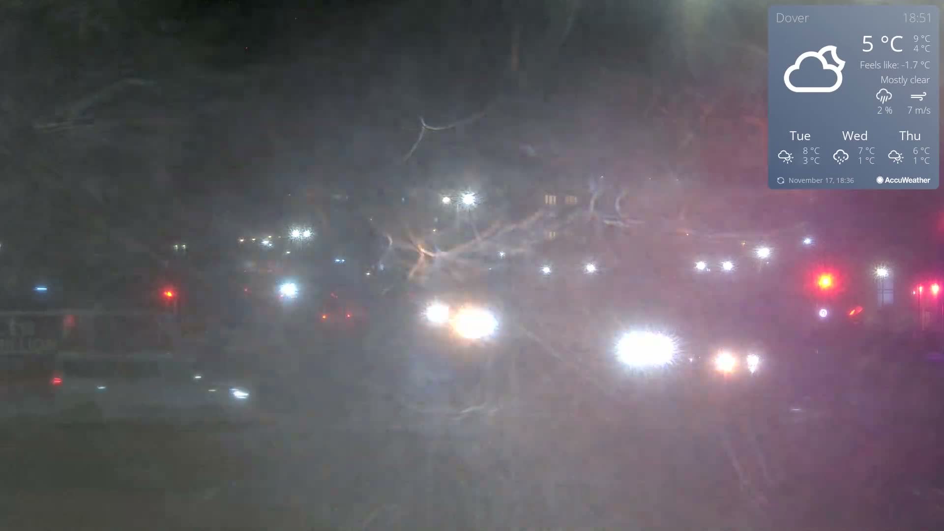 Dover Castle & A256 & A20 Junction Live Cam - Dover, Kent, South East, England, United Kingdom